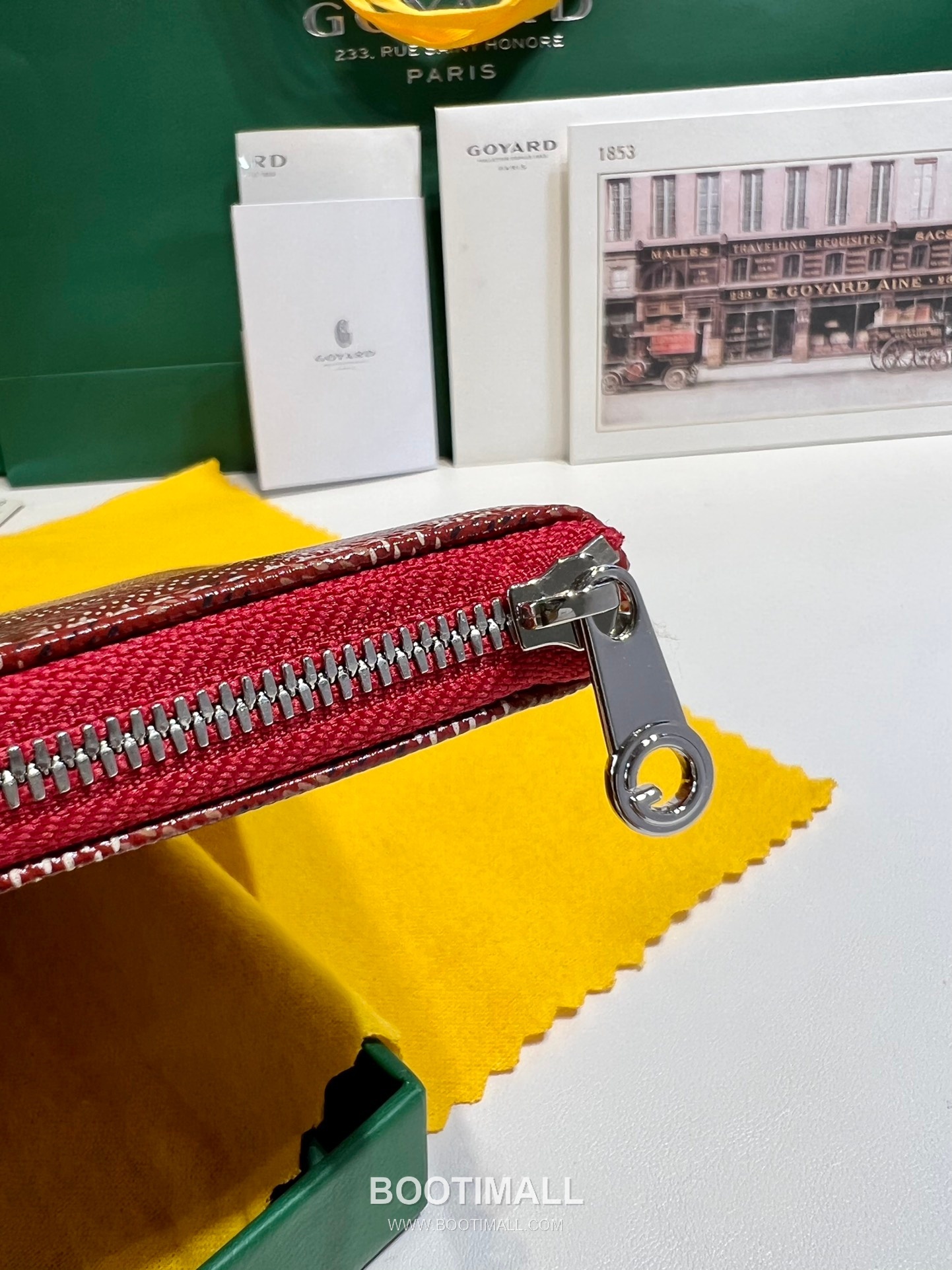 Goyard Goyardine Canvas Zip Clutch Pouch 8012 고야드 고야딘 캔버스 지퍼 클러치 파우치 30cm 7