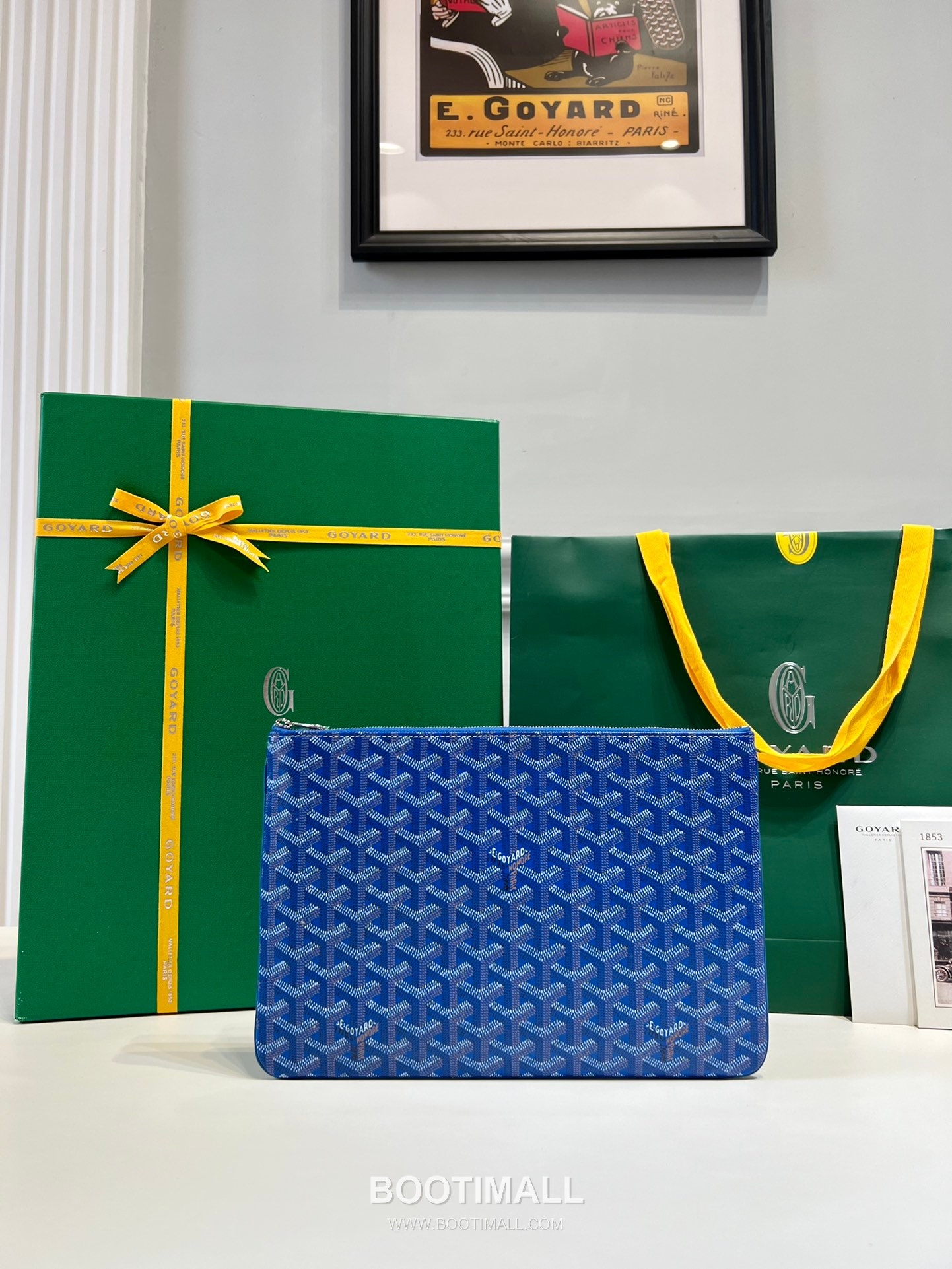 Goyard Goyardine Canvas Zip Clutch Pouch 8012 고야드 고야딘 캔버스 지퍼 클러치 파우치 30cm 1