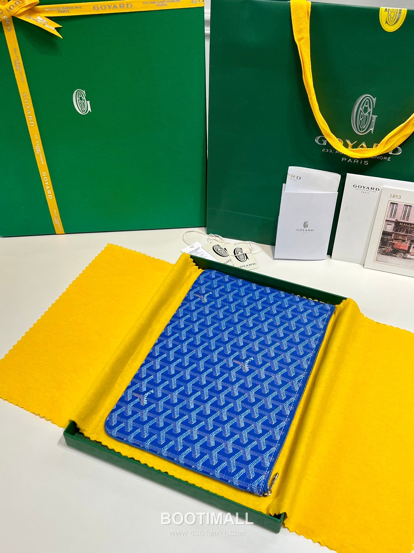 Goyard Goyardine Canvas Zip Clutch Pouch 8012 고야드 고야딘 캔버스 지퍼 클러치 파우치 30cm 2