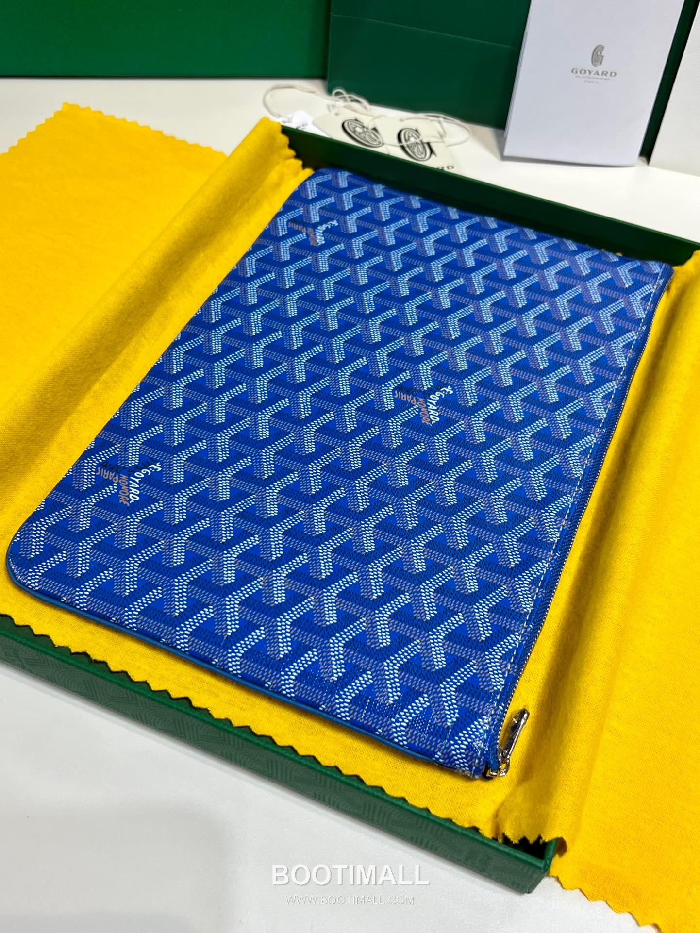 Goyard Goyardine Canvas Zip Clutch Pouch 8012 고야드 고야딘 캔버스 지퍼 클러치 파우치 30cm 3