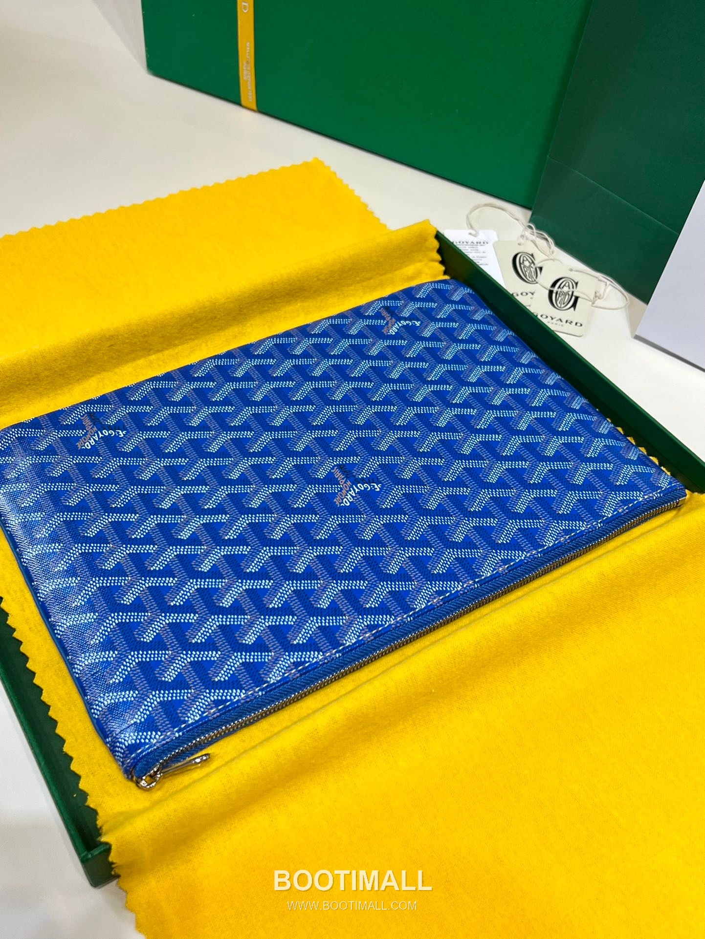 Goyard Goyardine Canvas Zip Clutch Pouch 8012 고야드 고야딘 캔버스 지퍼 클러치 파우치 30cm 4