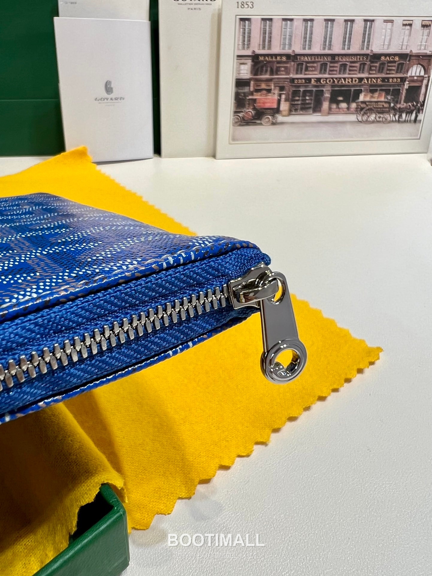 Goyard Goyardine Canvas Zip Clutch Pouch 8012 고야드 고야딘 캔버스 지퍼 클러치 파우치 30cm 7