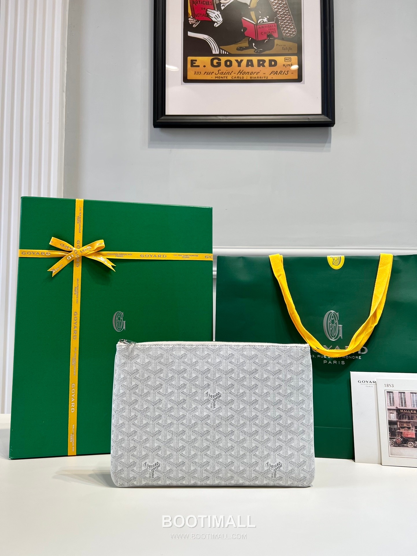 Goyard Goyardine Canvas Zip Clutch Pouch 8012 고야드 고야딘 캔버스 지퍼 클러치 파우치 30cm 1