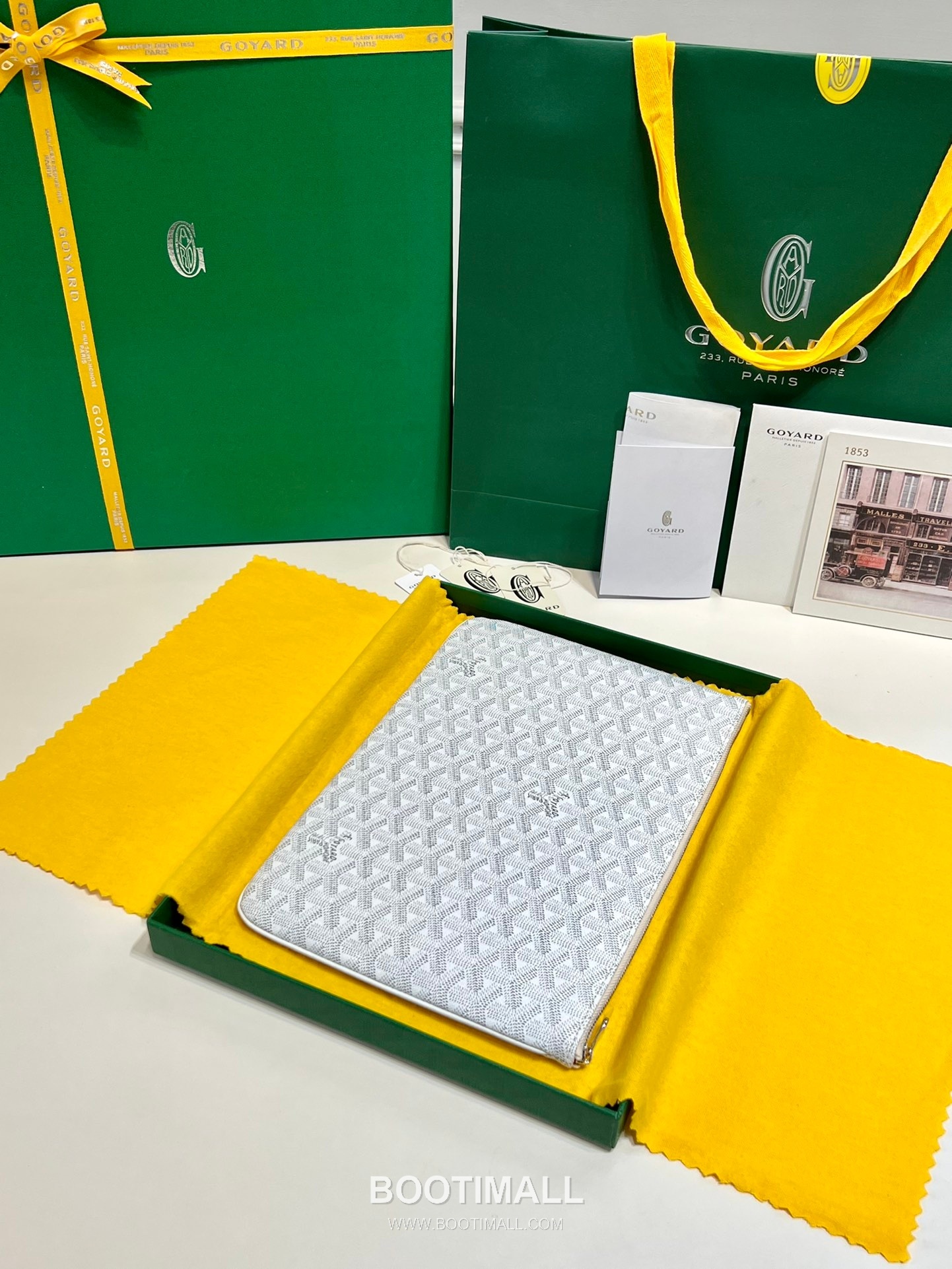 Goyard Goyardine Canvas Zip Clutch Pouch 8012 고야드 고야딘 캔버스 지퍼 클러치 파우치 30cm 2