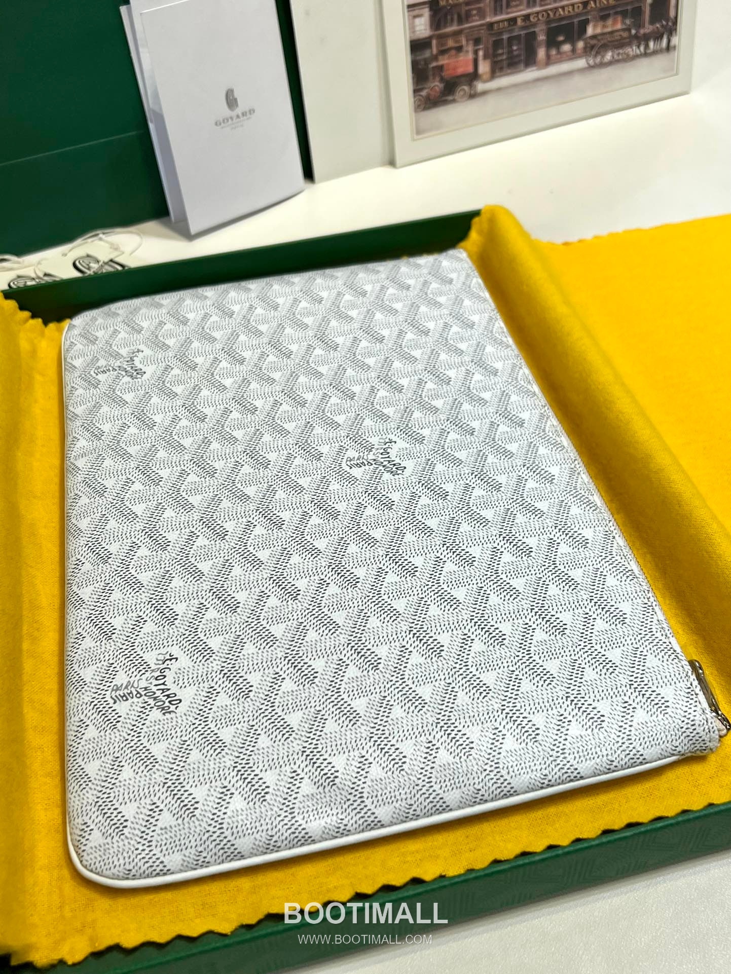 Goyard Goyardine Canvas Zip Clutch Pouch 8012 고야드 고야딘 캔버스 지퍼 클러치 파우치 30cm 3