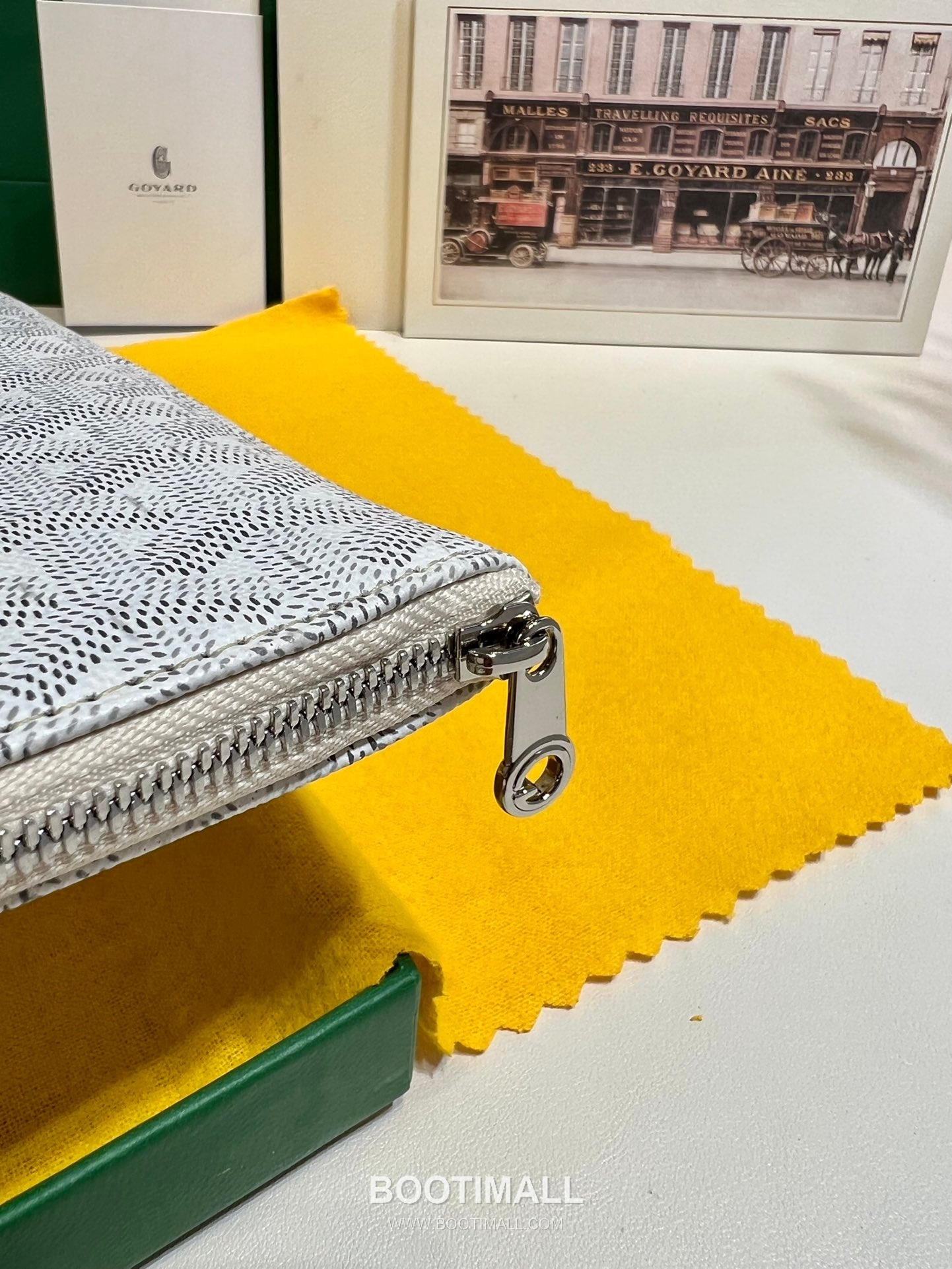 Goyard Goyardine Canvas Zip Clutch Pouch 8012 고야드 고야딘 캔버스 지퍼 클러치 파우치 30cm 7