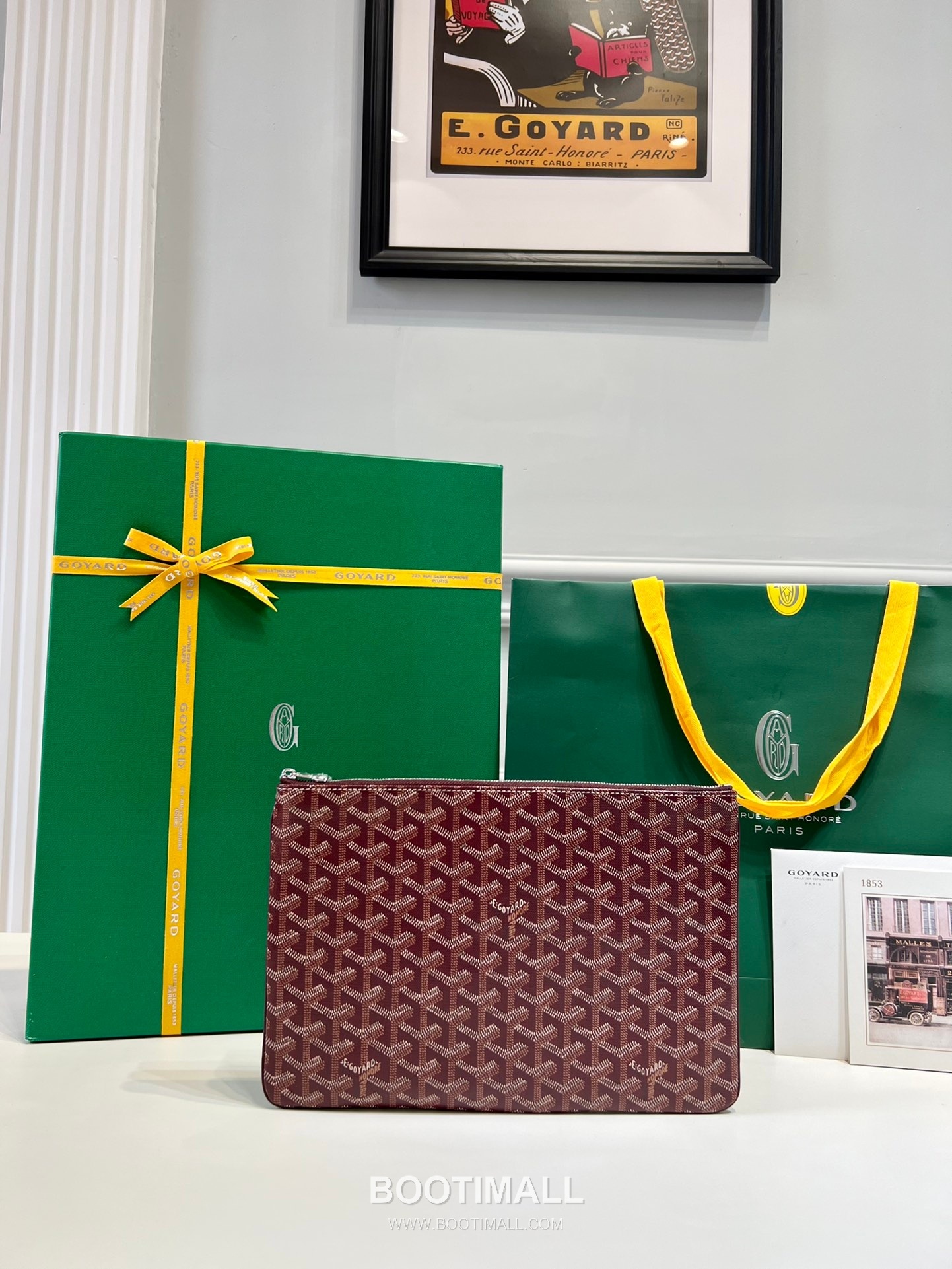 Goyard Goyardine Canvas Zip Clutch Pouch 8012 고야드 고야딘 캔버스 지퍼 클러치 파우치 30cm 1