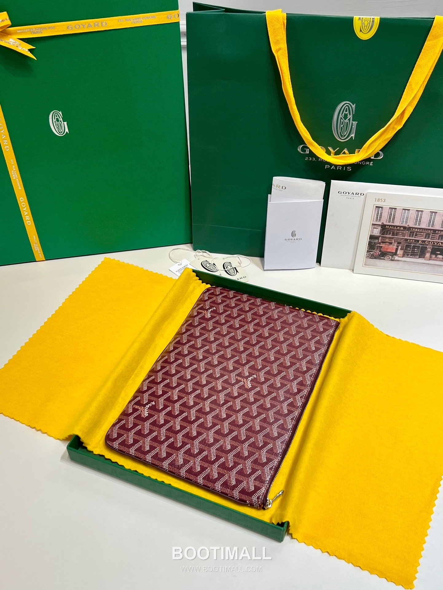 Goyard Goyardine Canvas Zip Clutch Pouch 8012 고야드 고야딘 캔버스 지퍼 클러치 파우치 30cm 2