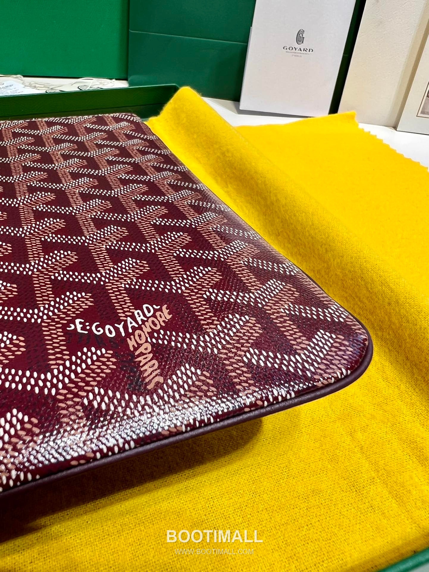 Goyard Goyardine Canvas Zip Clutch Pouch 8012 고야드 고야딘 캔버스 지퍼 클러치 파우치 30cm 6