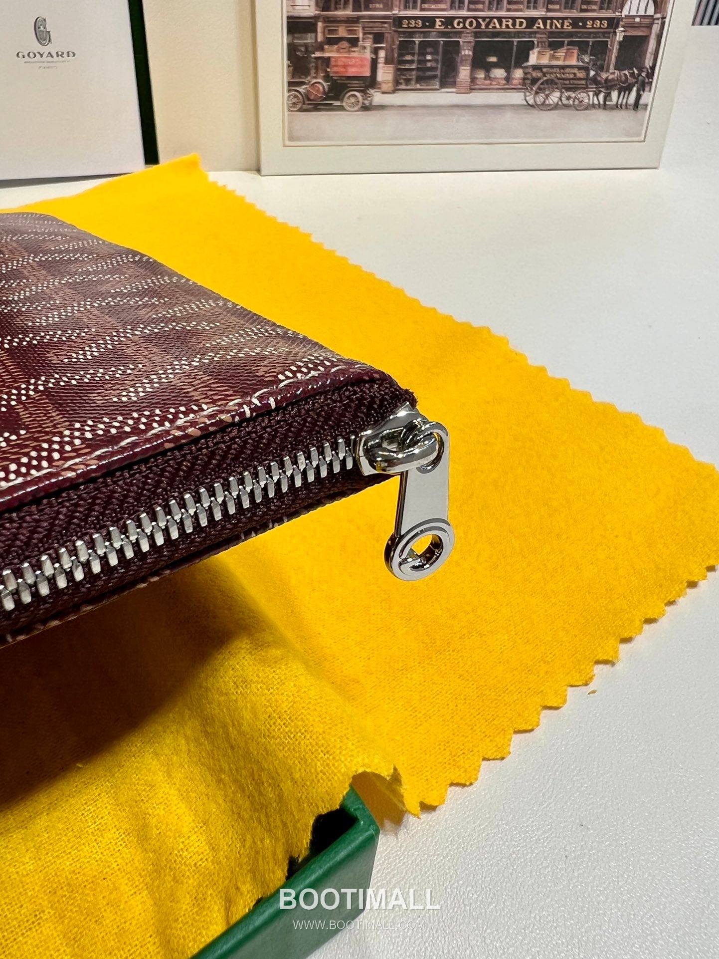 Goyard Goyardine Canvas Zip Clutch Pouch 8012 고야드 고야딘 캔버스 지퍼 클러치 파우치 30cm 7
