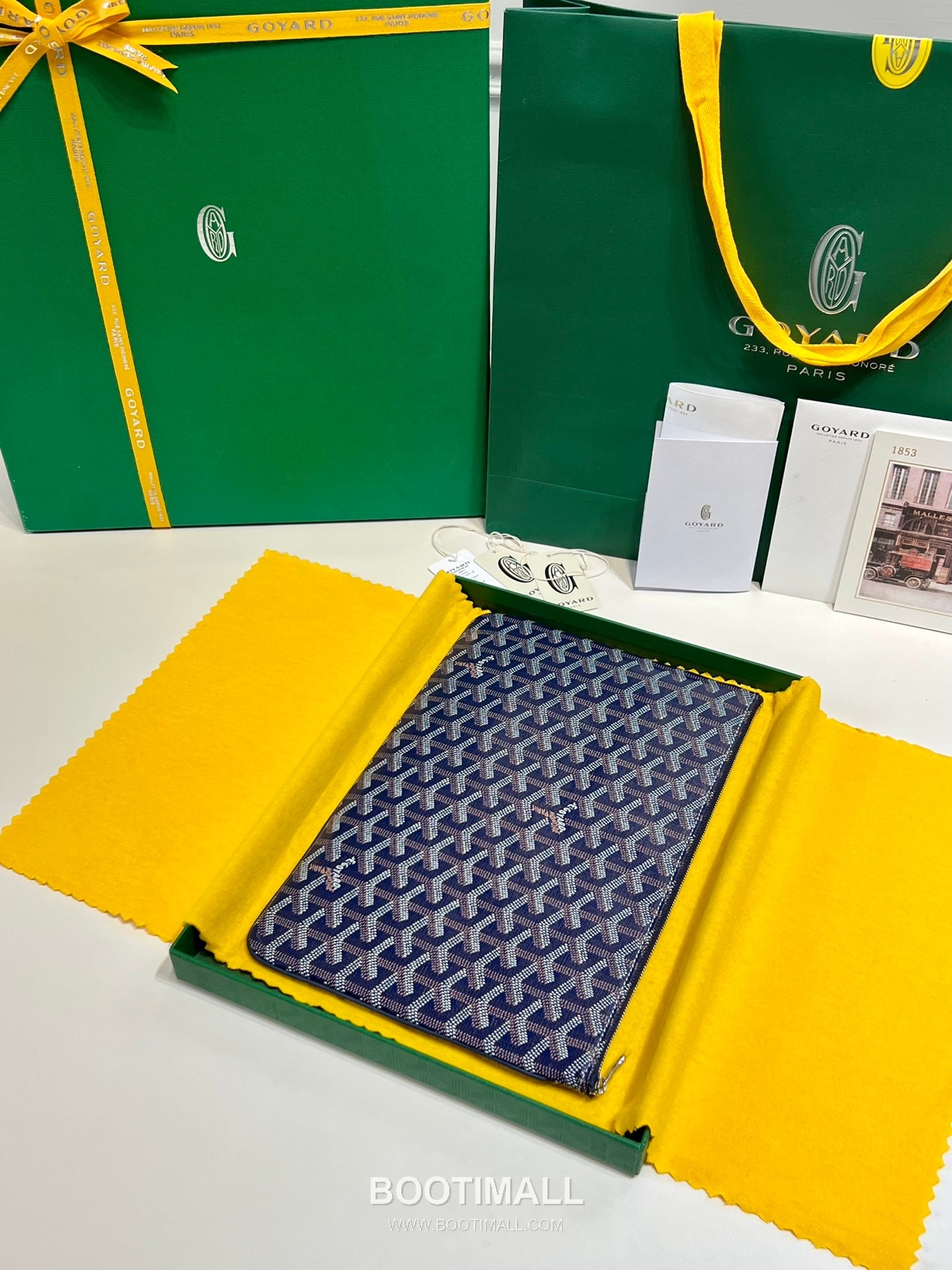 Goyard Goyardine Canvas Zip Clutch Pouch 8012 고야드 고야딘 캔버스 지퍼 클러치 파우치 30cm 2