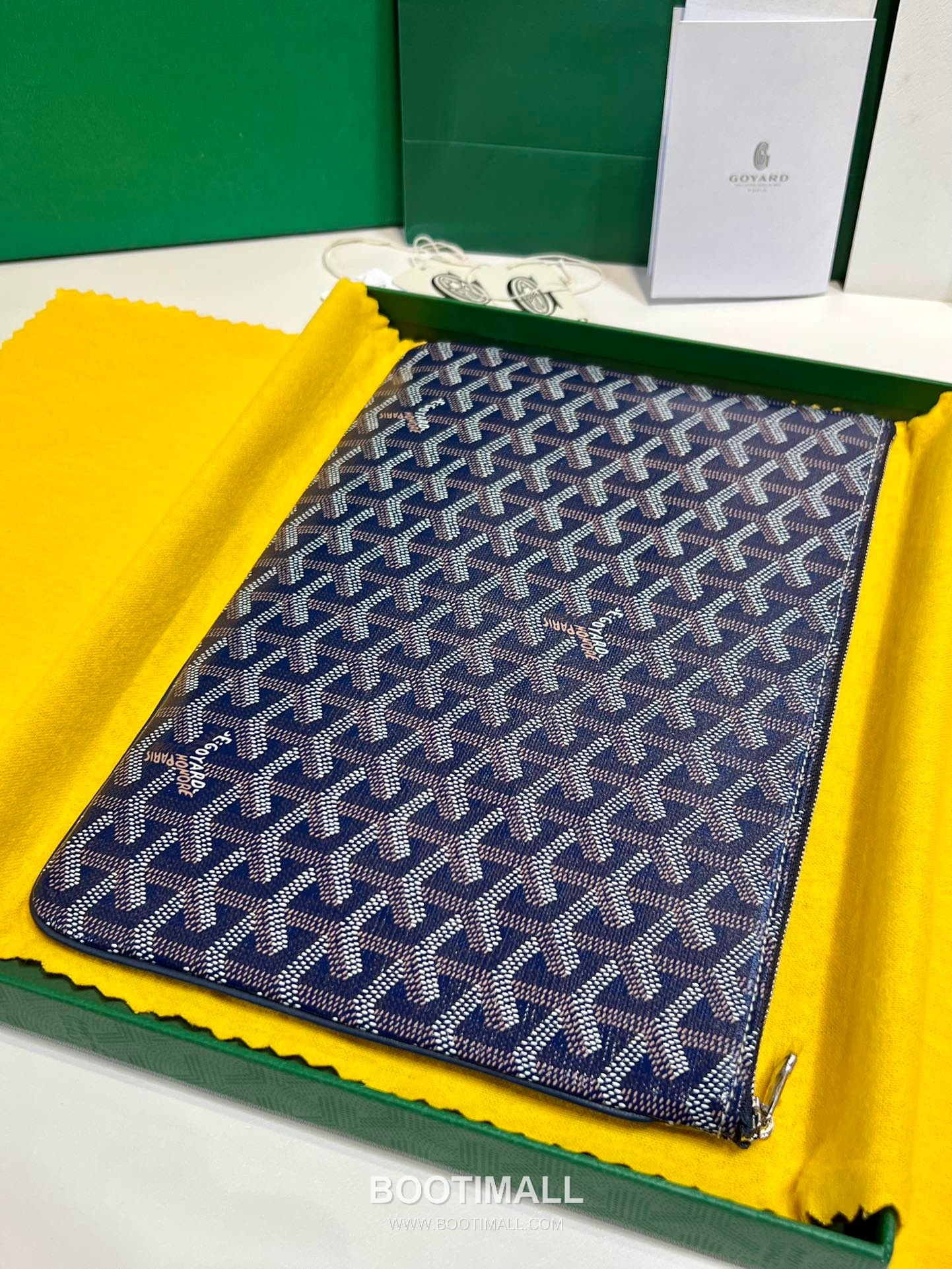 Goyard Goyardine Canvas Zip Clutch Pouch 8012 고야드 고야딘 캔버스 지퍼 클러치 파우치 30cm 3