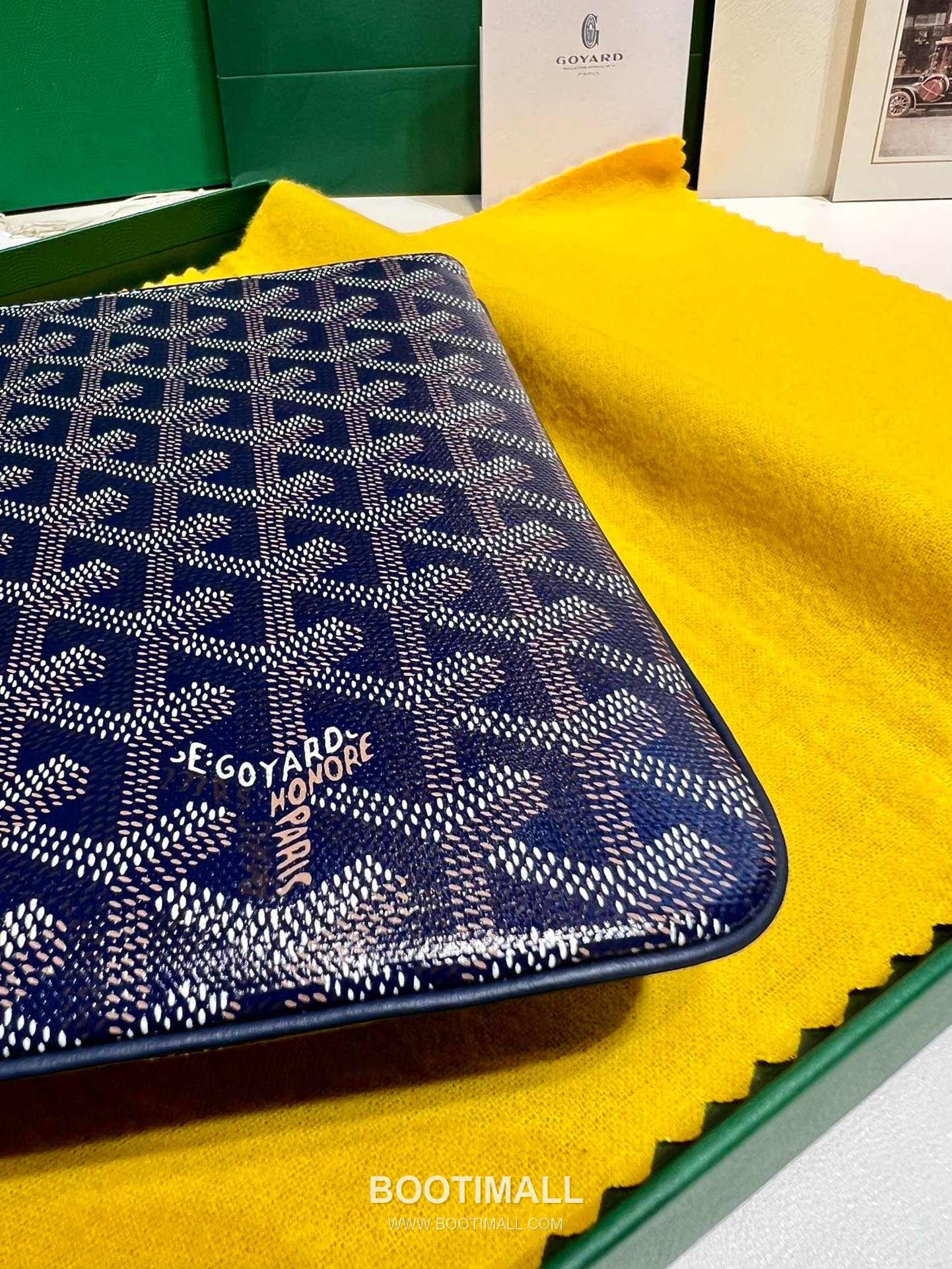 Goyard Goyardine Canvas Zip Clutch Pouch 8012 고야드 고야딘 캔버스 지퍼 클러치 파우치 30cm 6