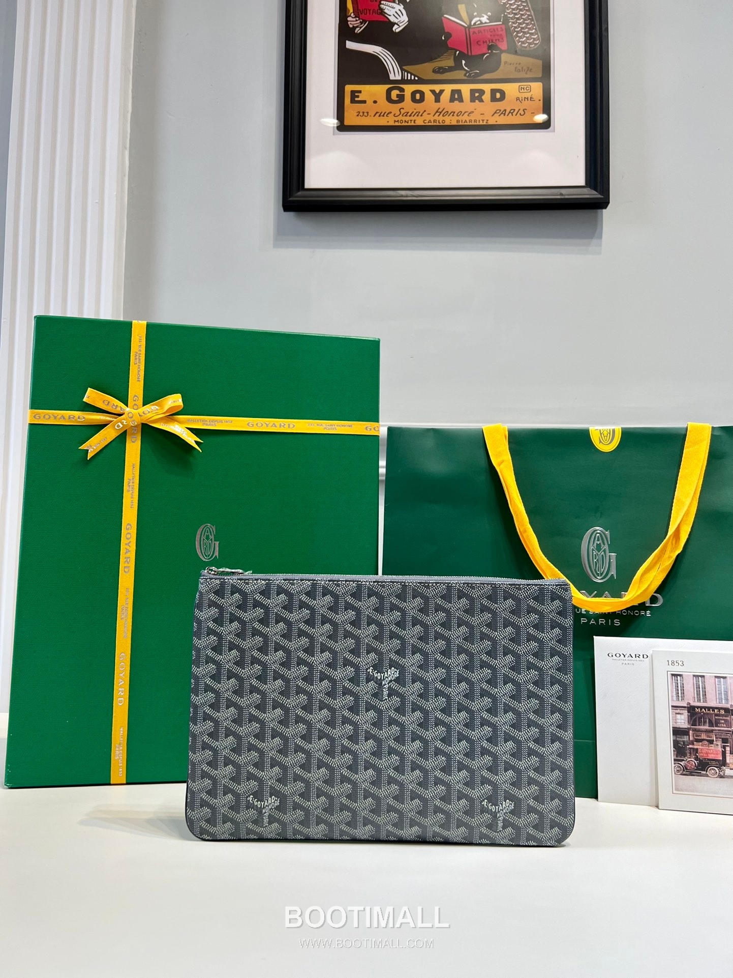 Goyard Goyardine Canvas Zip Clutch Pouch 8012 고야드 고야딘 캔버스 지퍼 클러치 파우치 30cm 1