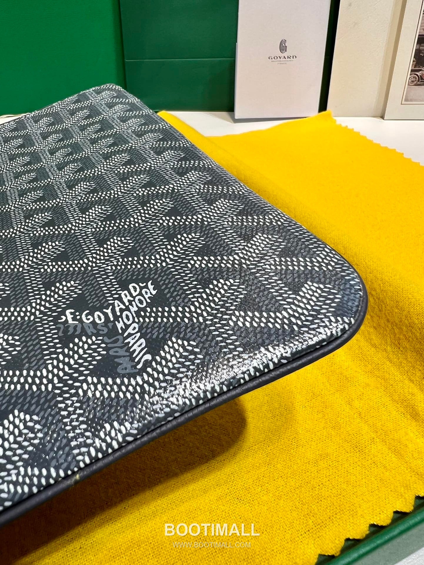 Goyard Goyardine Canvas Zip Clutch Pouch 8012 고야드 고야딘 캔버스 지퍼 클러치 파우치 30cm 6