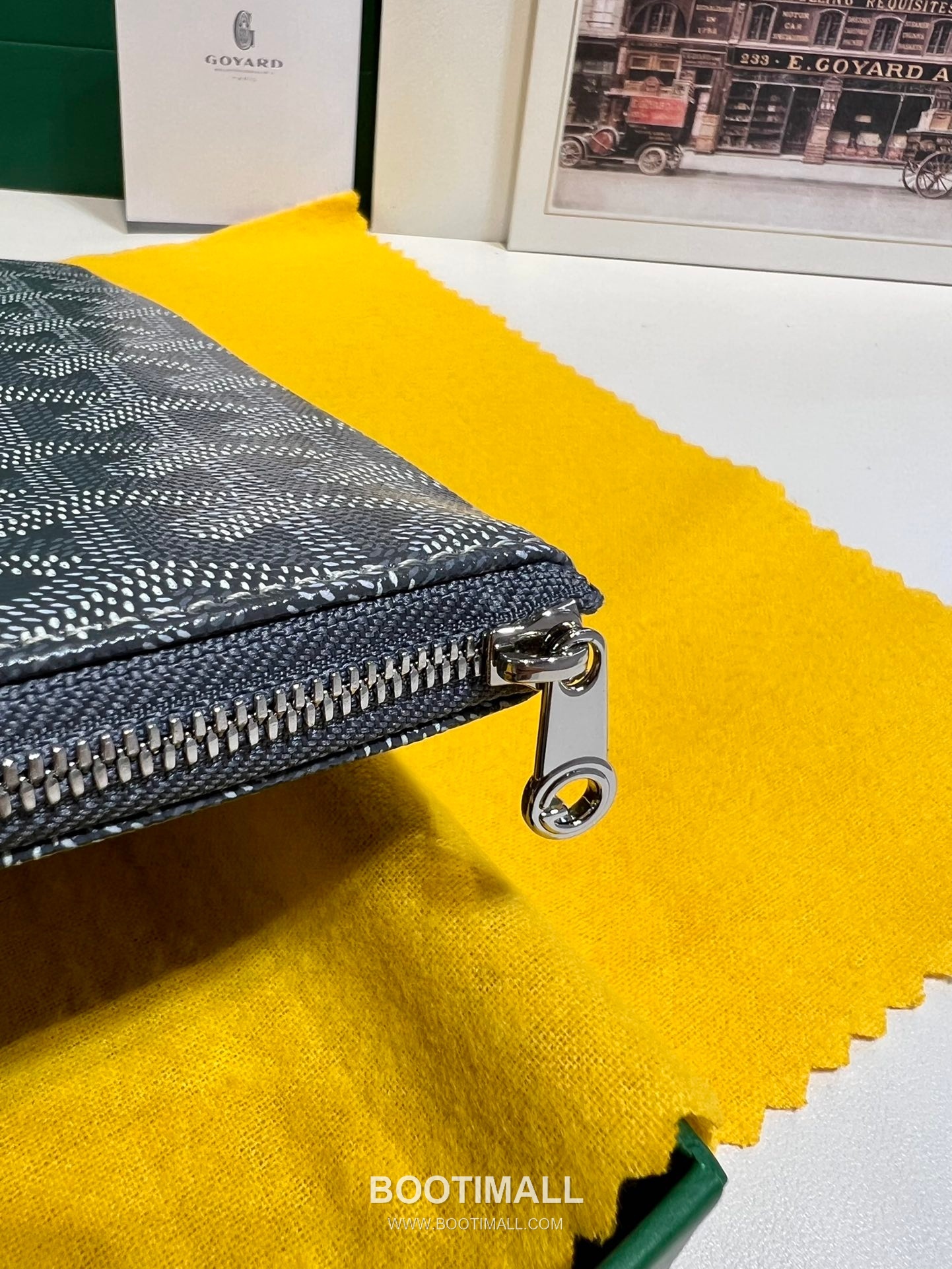 Goyard Goyardine Canvas Zip Clutch Pouch 8012 고야드 고야딘 캔버스 지퍼 클러치 파우치 30cm 7