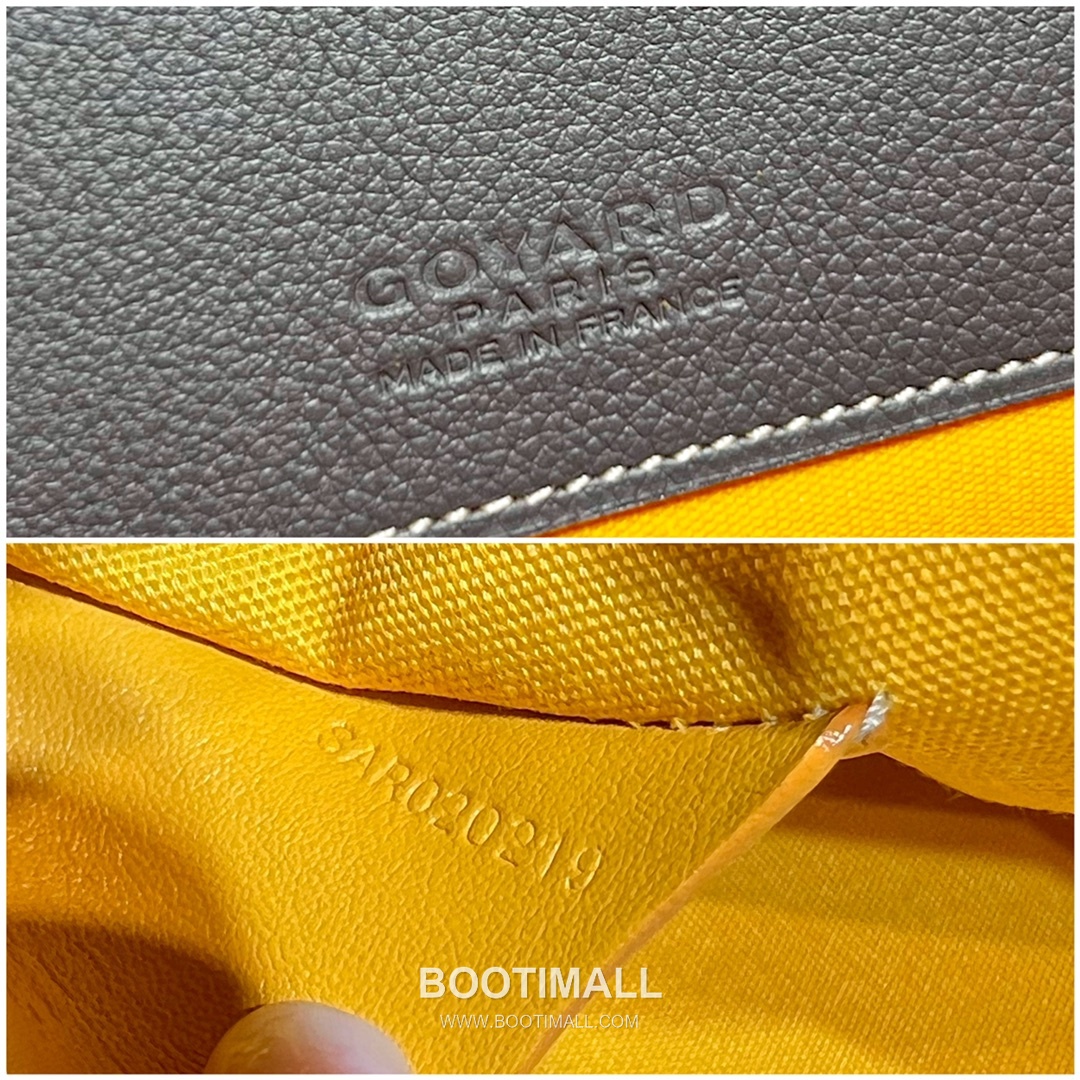 Goyard Goyardine Canvas Zip Clutch Pouch 8012 고야드 고야딘 캔버스 지퍼 클러치 파우치 30cm 9