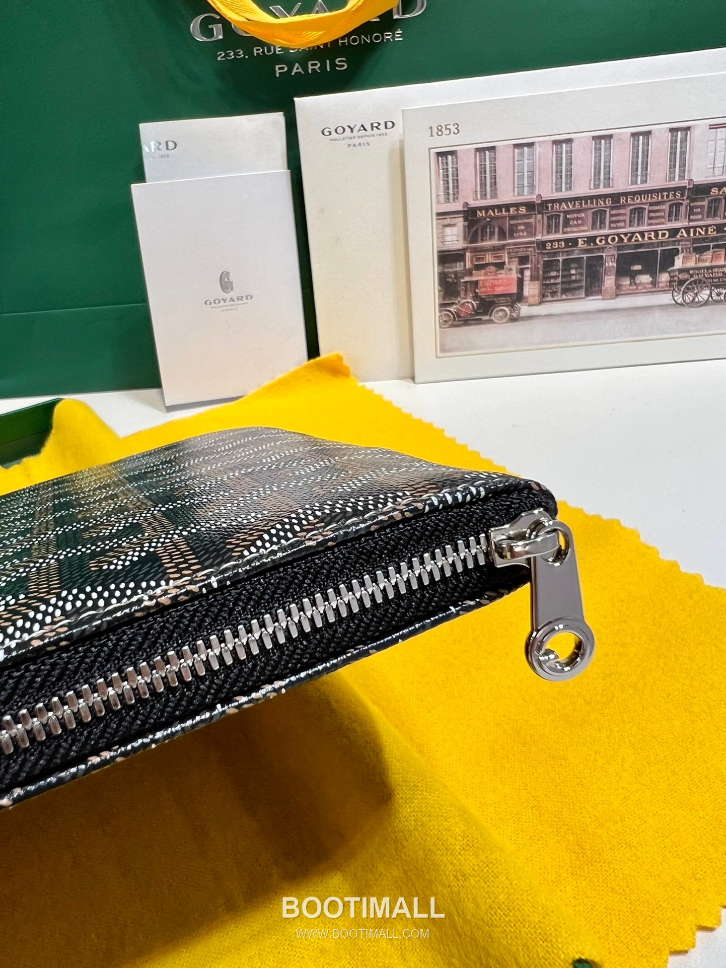 Goyard Goyardine Canvas Zip Clutch Pouch 8012 고야드 고야딘 캔버스 지퍼 클러치 파우치 30cm 7