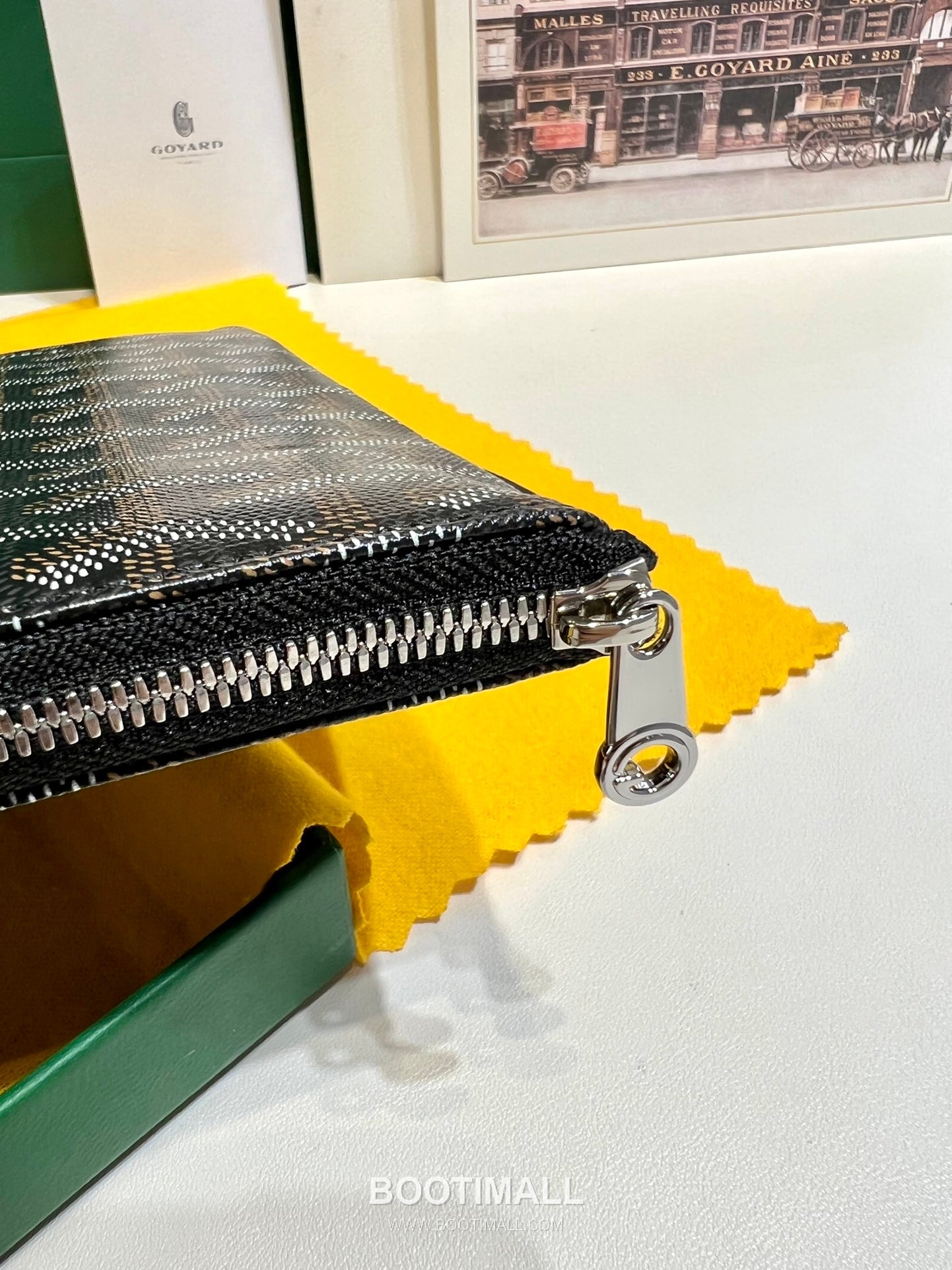 Goyard Goyardine Canvas Zip Clutch Pouch 8012 고야드 고야딘 캔버스 지퍼 클러치 파우치 30cm 7