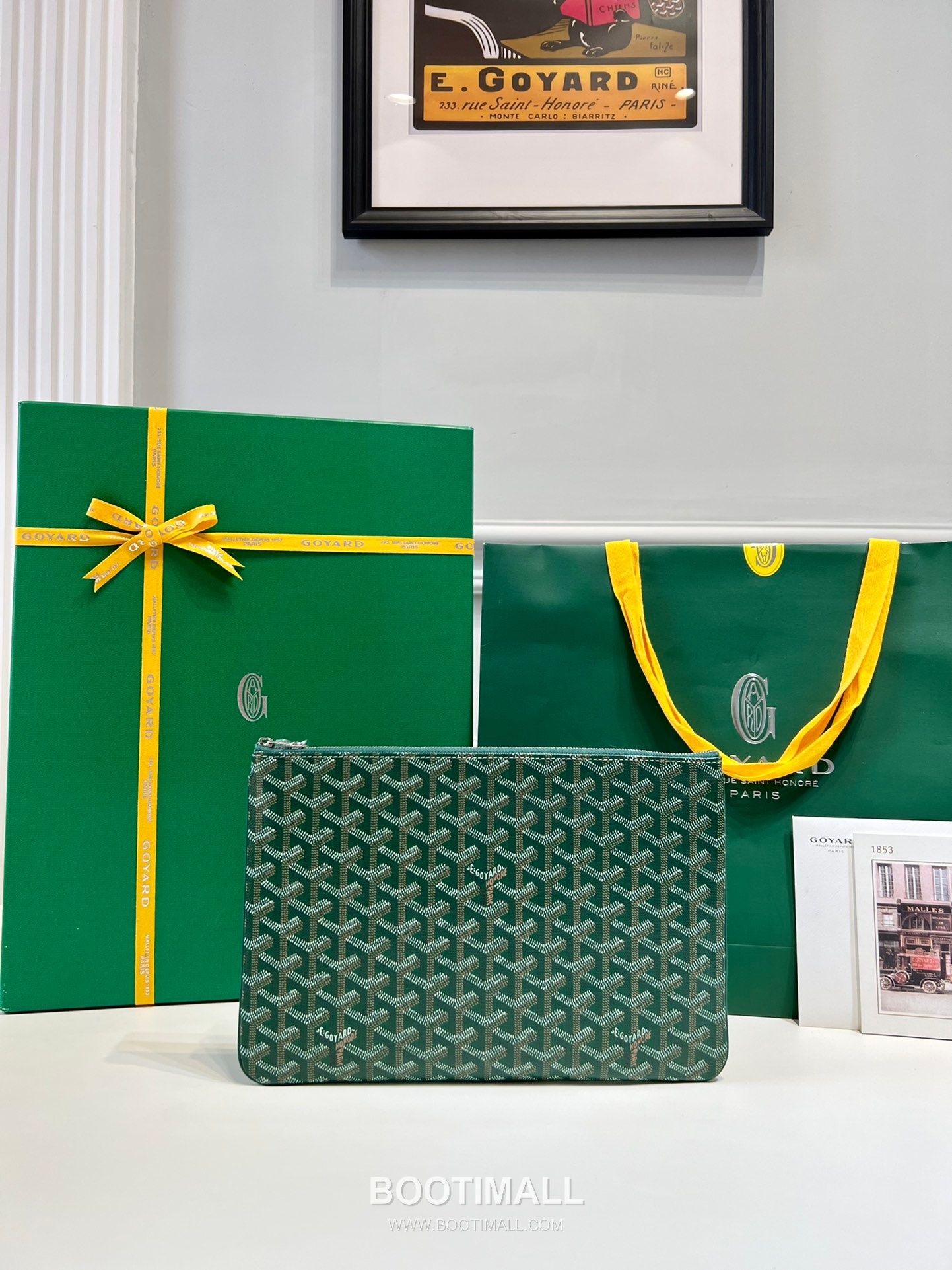 Goyard Goyardine Canvas Zip Clutch Pouch 8012 고야드 고야딘 캔버스 지퍼 클러치 파우치 30cm 2