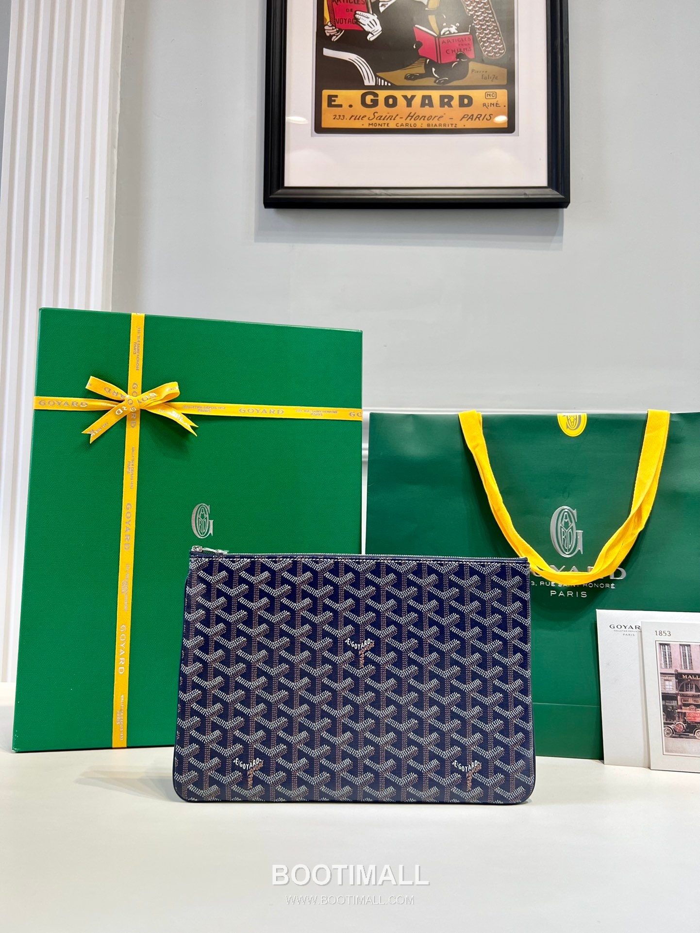 Goyard Goyardine Canvas Zip Clutch Pouch 8012 고야드 고야딘 캔버스 지퍼 클러치 파우치 30cm 5