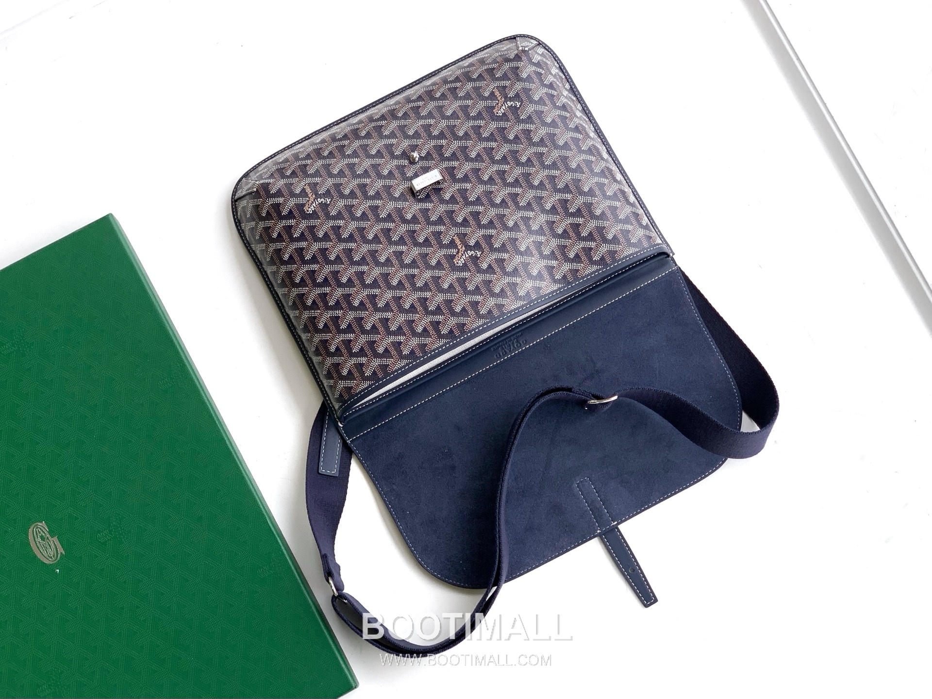 Goyard Coursier Goyardine Canvas Messenger Bag 8069 고야드 쿠르시에 고야딘 캔버스 메신저 크로스백 32cm 5