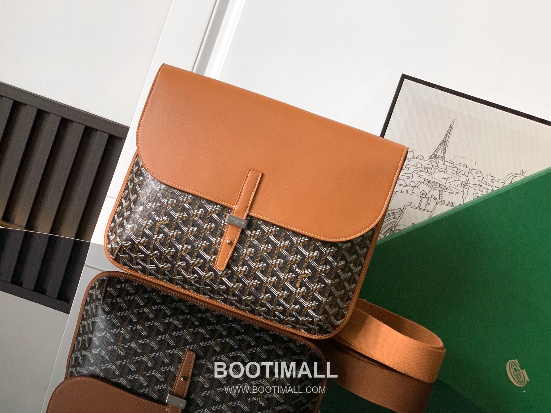 Goyard Coursier Goyardine Canvas Messenger Bag 8069 고야드 쿠르시에 고야딘 캔버스 메신저 크로스백 32cm 1