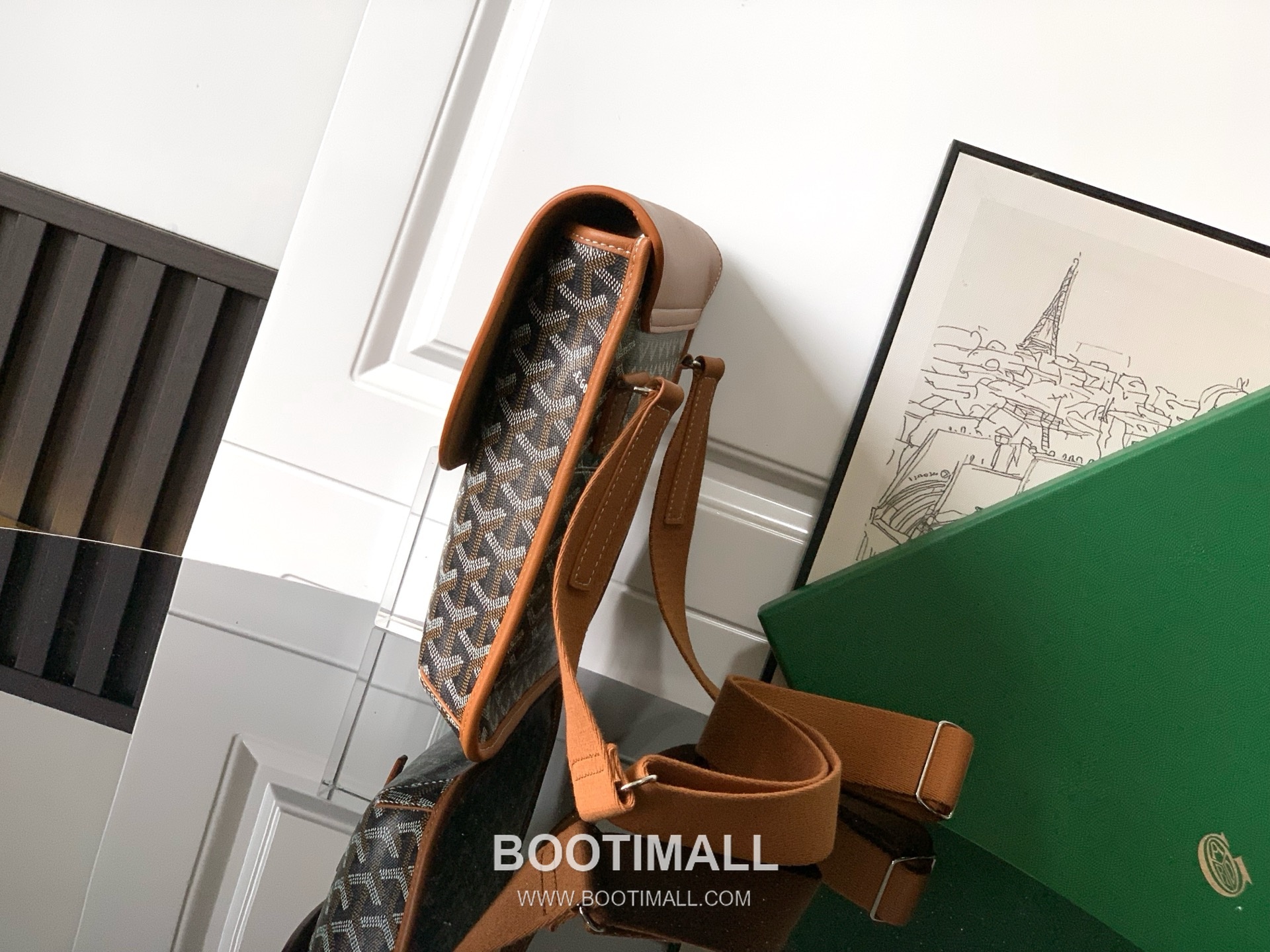 Goyard Coursier Goyardine Canvas Messenger Bag 8069 고야드 쿠르시에 고야딘 캔버스 메신저 크로스백 32cm 2