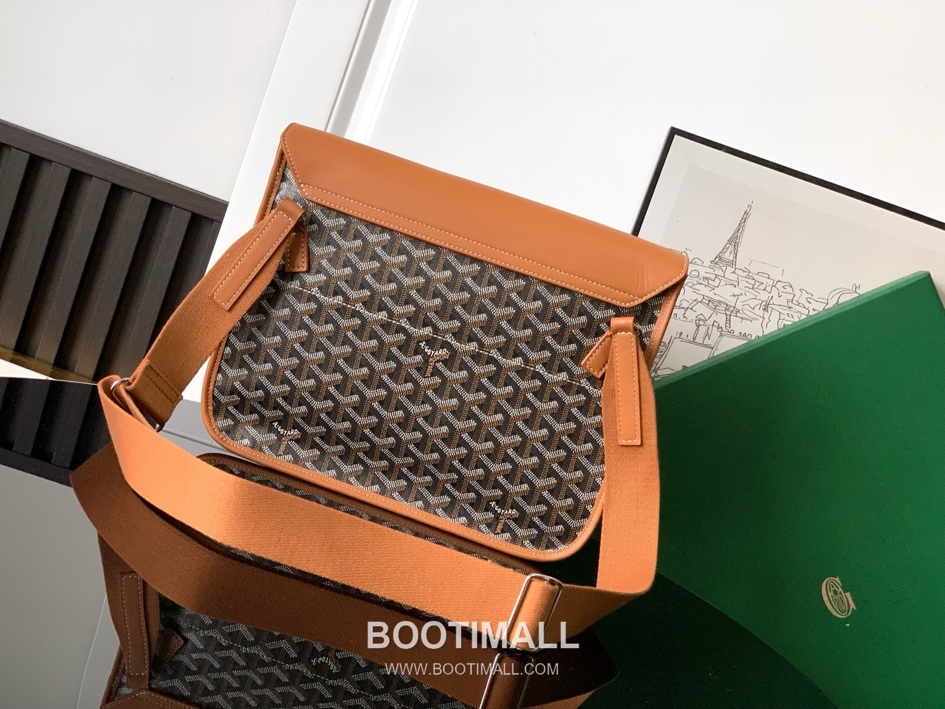 Goyard Coursier Goyardine Canvas Messenger Bag 8069 고야드 쿠르시에 고야딘 캔버스 메신저 크로스백 32cm 3