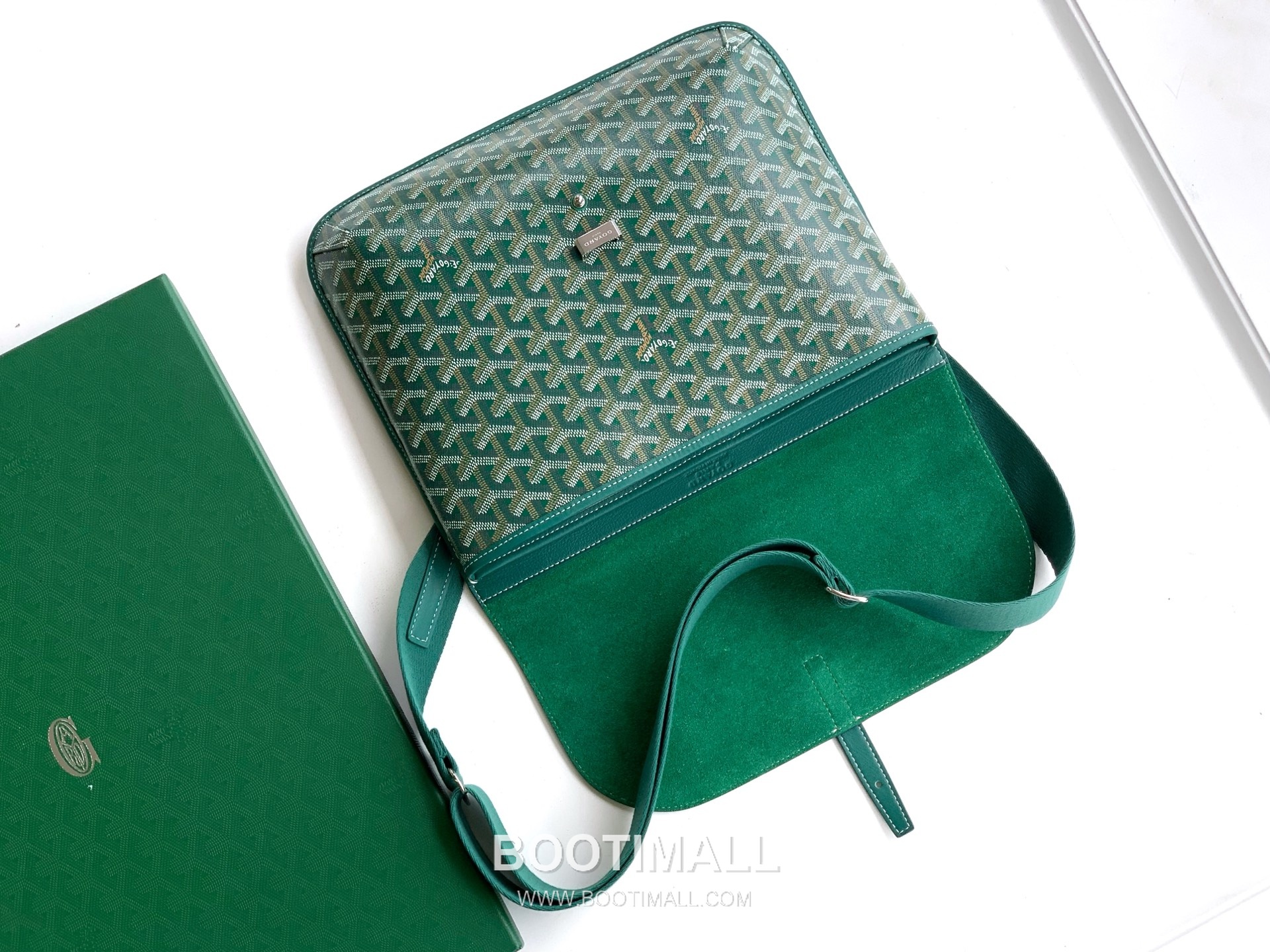 Goyard Coursier Goyardine Canvas Messenger Bag 8069 고야드 쿠르시에 고야딘 캔버스 메신저 크로스백 32cm 5