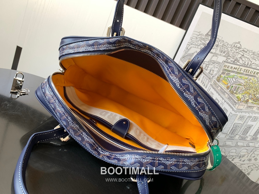 Goyard Ambassade Goyardine Canvas Briefcase 8070 고야드 앙바사드 고야딘 캔버스 브리프케이스 35cm 7