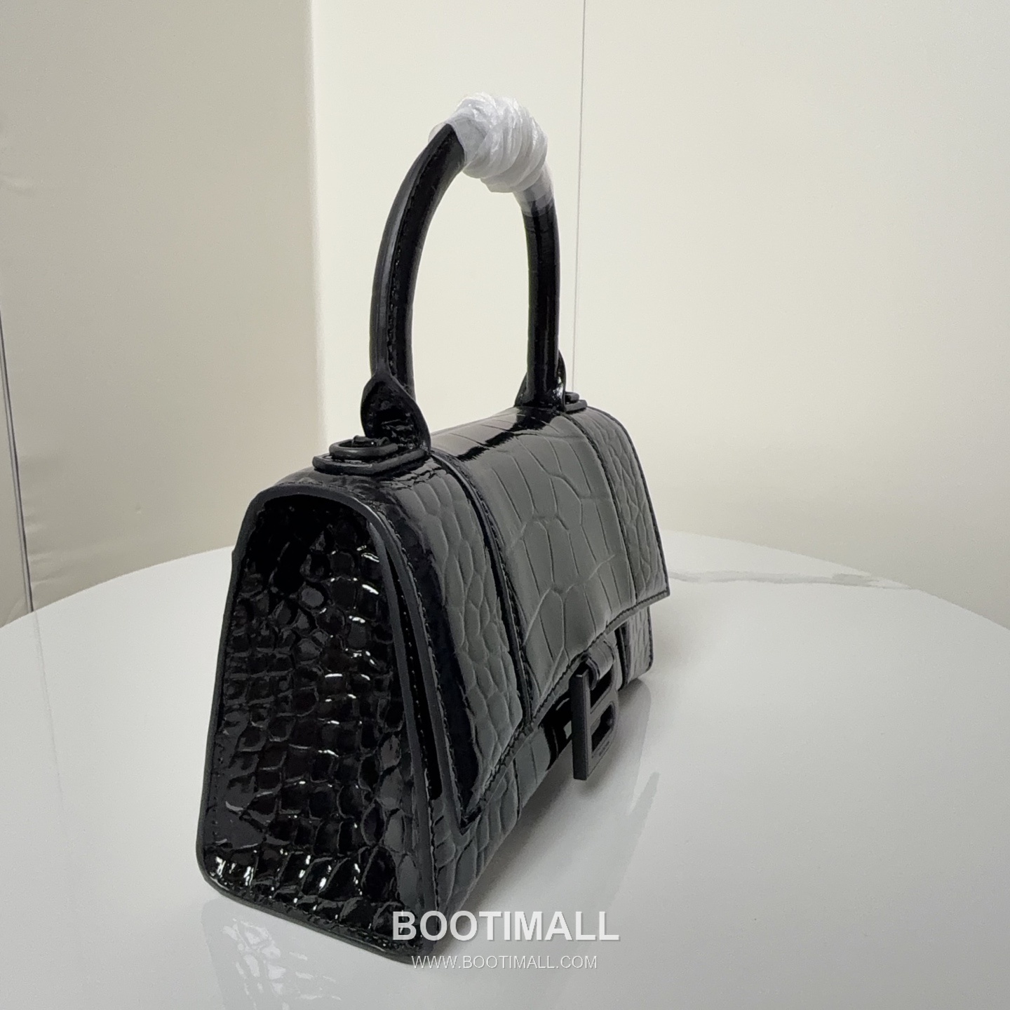 Balenciaga Hourglass Crocodile Embossed Calfskin XS Top Handle Bag B0070 발렌시아가 아워글래스 크로커다일 엠보스드 카프스킨 XS 탑핸들 숄더백 21cm 4
