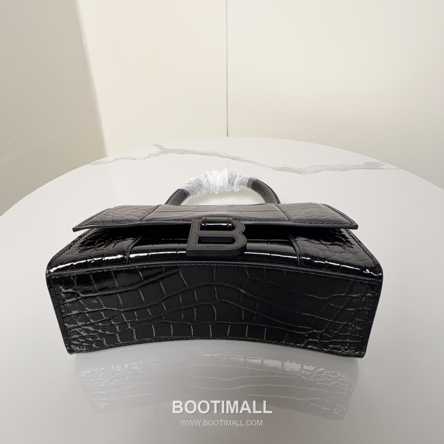 Balenciaga Hourglass Crocodile Embossed Calfskin XS Top Handle Bag B0070 발렌시아가 아워글래스 크로커다일 엠보스드 카프스킨 XS 탑핸들 숄더백 21cm 6