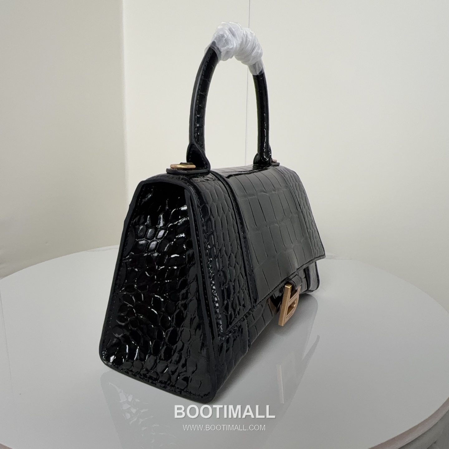 Balenciaga Hourglass Crocodile Embossed Calfskin Small Top Handle Bag B0075 발렌시아가 아워글래스 크로커다일 엠보스드 카프스킨 스몰 탑핸들 숄더백 24cm 4