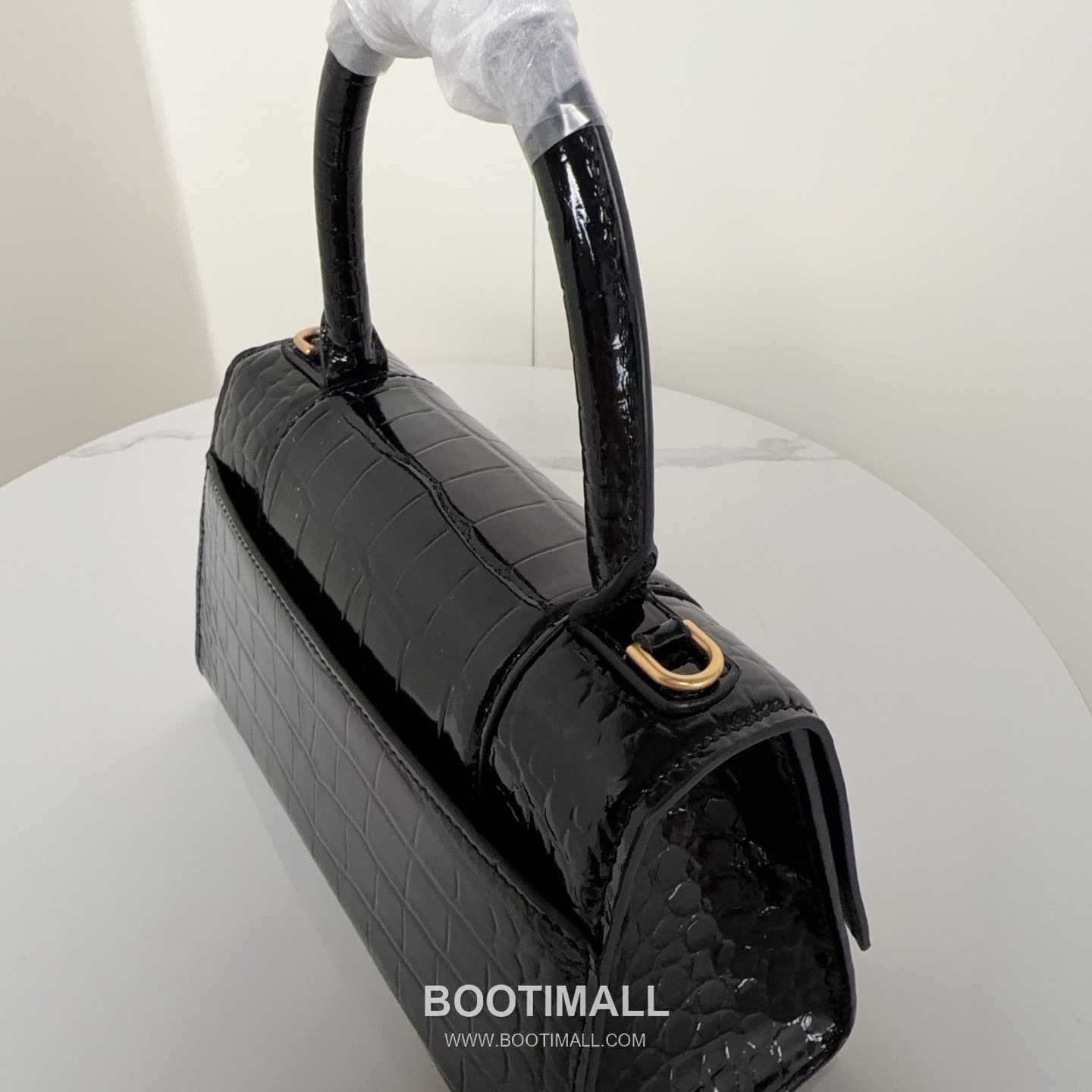 Balenciaga Hourglass Crocodile Embossed Calfskin Small Top Handle Bag B0075 발렌시아가 아워글래스 크로커다일 엠보스드 카프스킨 스몰 탑핸들 숄더백 24cm 5