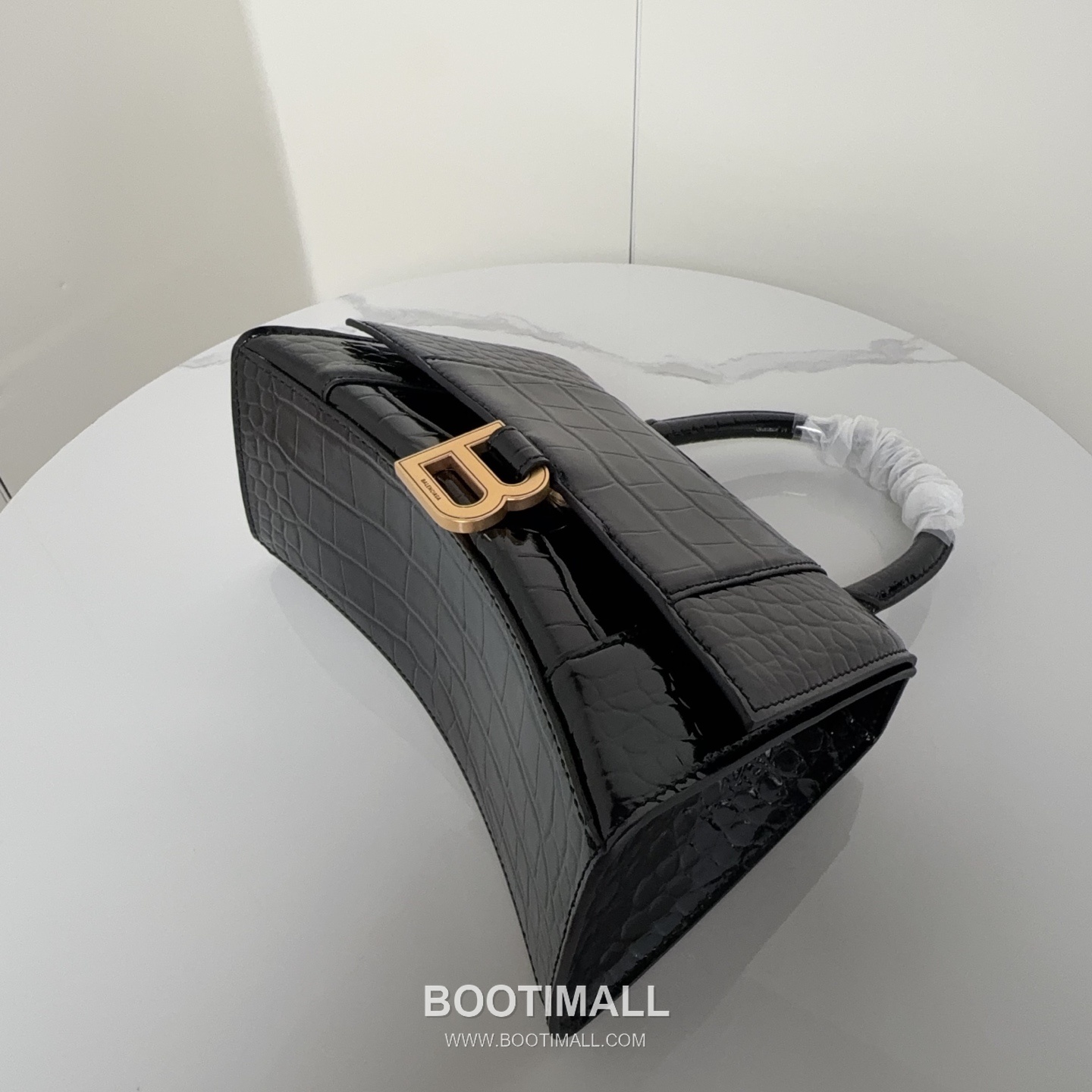 Balenciaga Hourglass Crocodile Embossed Calfskin Small Top Handle Bag B0075 발렌시아가 아워글래스 크로커다일 엠보스드 카프스킨 스몰 탑핸들 숄더백 24cm 6