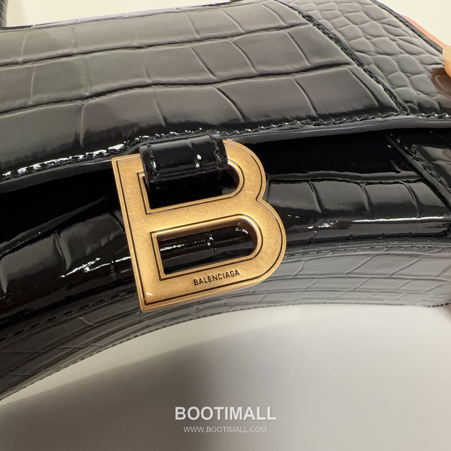 Balenciaga Hourglass Crocodile Embossed Calfskin Small Top Handle Bag B0075 발렌시아가 아워글래스 크로커다일 엠보스드 카프스킨 스몰 탑핸들 숄더백 24cm 7