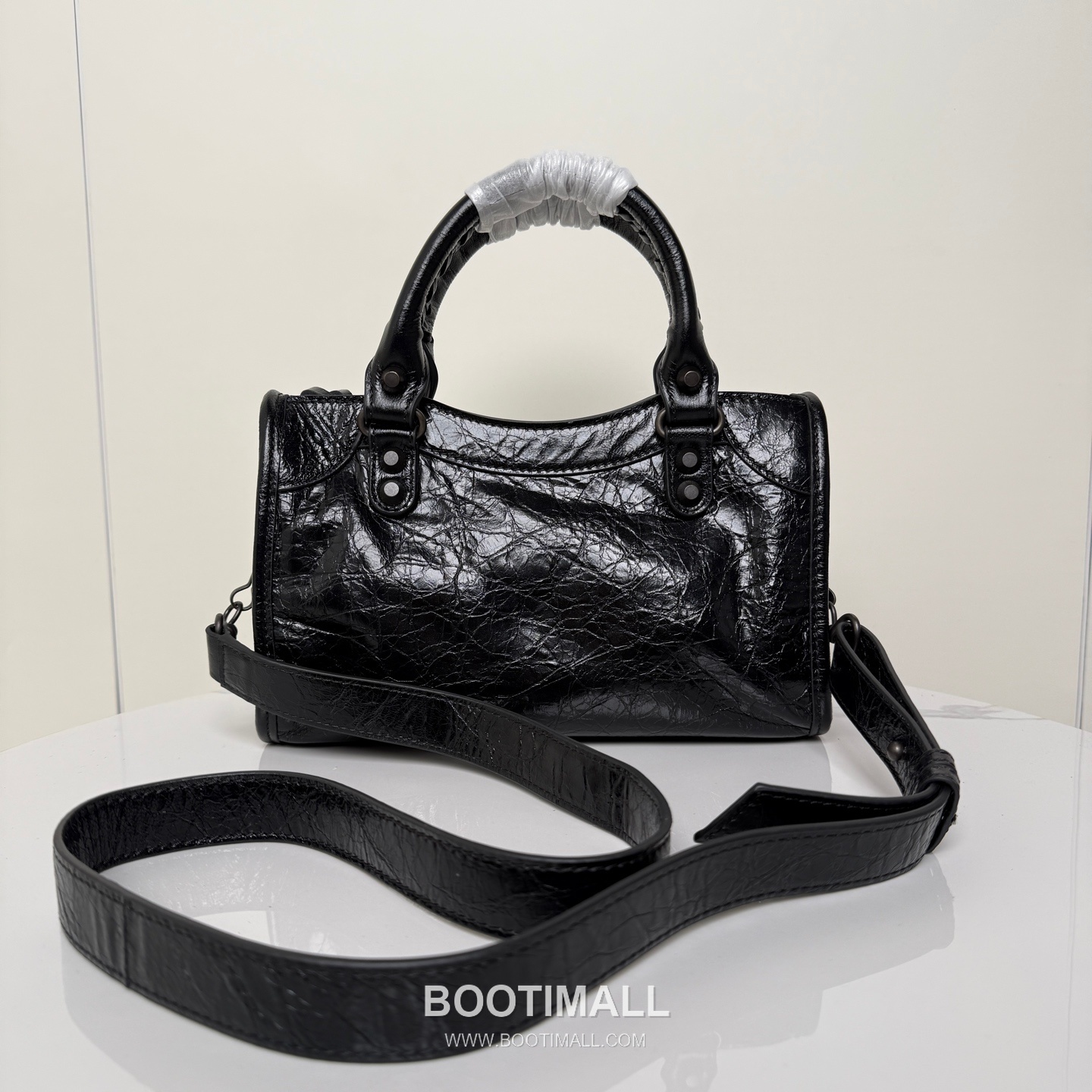 Balenciaga Le City Cracked Lambskin Small Motorcycle Bag B0078 발렌시아가 르 시티 크랙 램스킨 스몰 모터사이클 숄더백 24cm 3