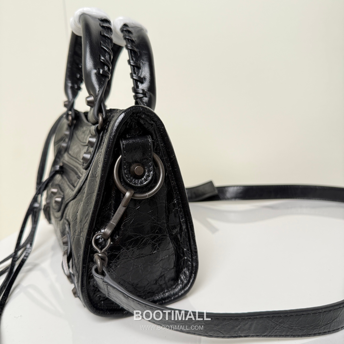 Balenciaga Le City Cracked Lambskin Small Motorcycle Bag B0078 발렌시아가 르 시티 크랙 램스킨 스몰 모터사이클 숄더백 24cm 5