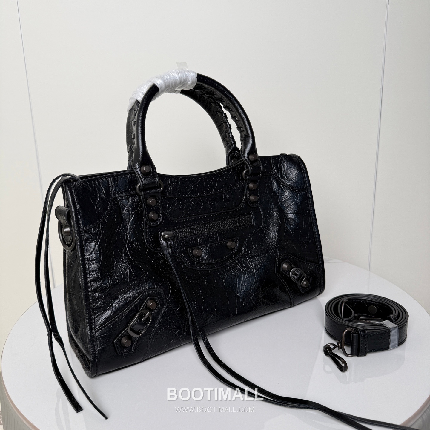 Balenciaga Le City Cracked Lambskin Medium Motorcycle Bag B0088 발렌시아가 르 시티 크랙 램스킨 미디엄 모터사이클 숄더백 30cm 2