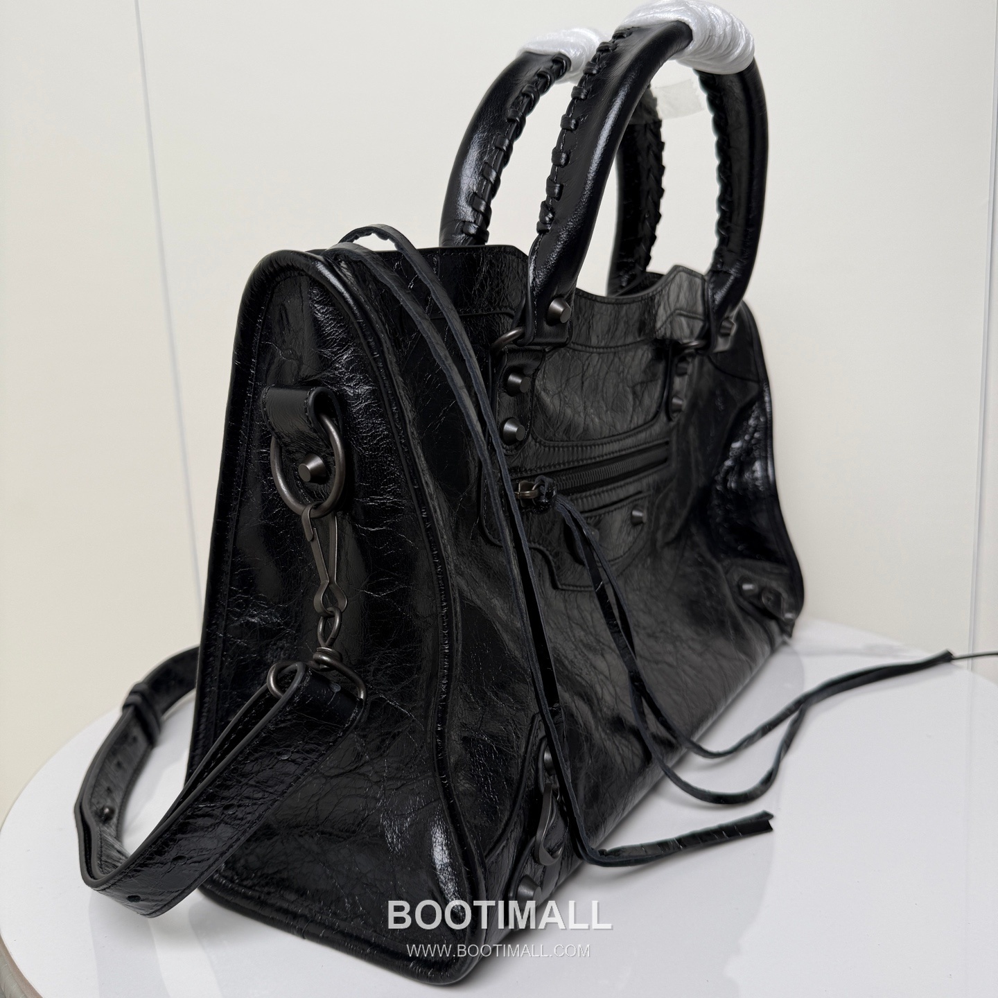 Balenciaga Le City Cracked Lambskin Large Motorcycle Bag B0098 발렌시아가 르 시티 크랙 램스킨 라지 모터사이클 숄더백 38cm 4