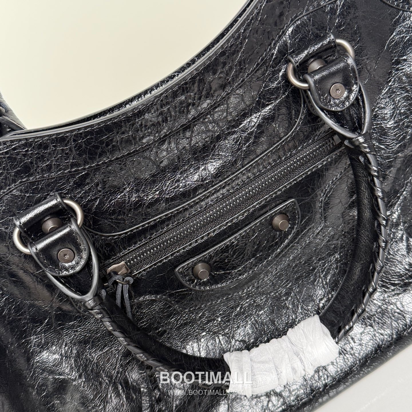 Balenciaga Le City Cracked Lambskin Large Motorcycle Bag B0098 발렌시아가 르 시티 크랙 램스킨 라지 모터사이클 숄더백 38cm 6