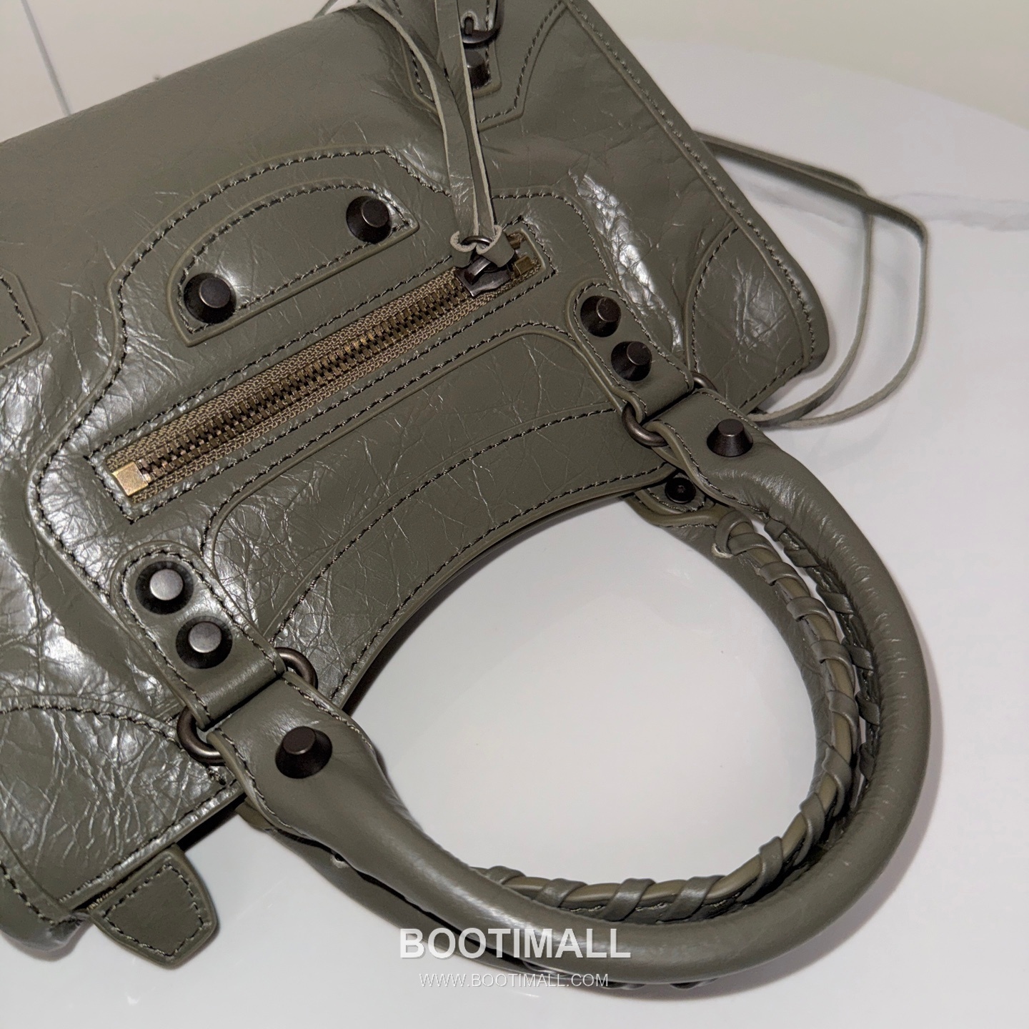 Balenciaga Le City Cracked Lambskin Small Motorcycle Bag B0078 발렌시아가 르 시티 크랙 램스킨 스몰 모터사이클 숄더백 24cm 7