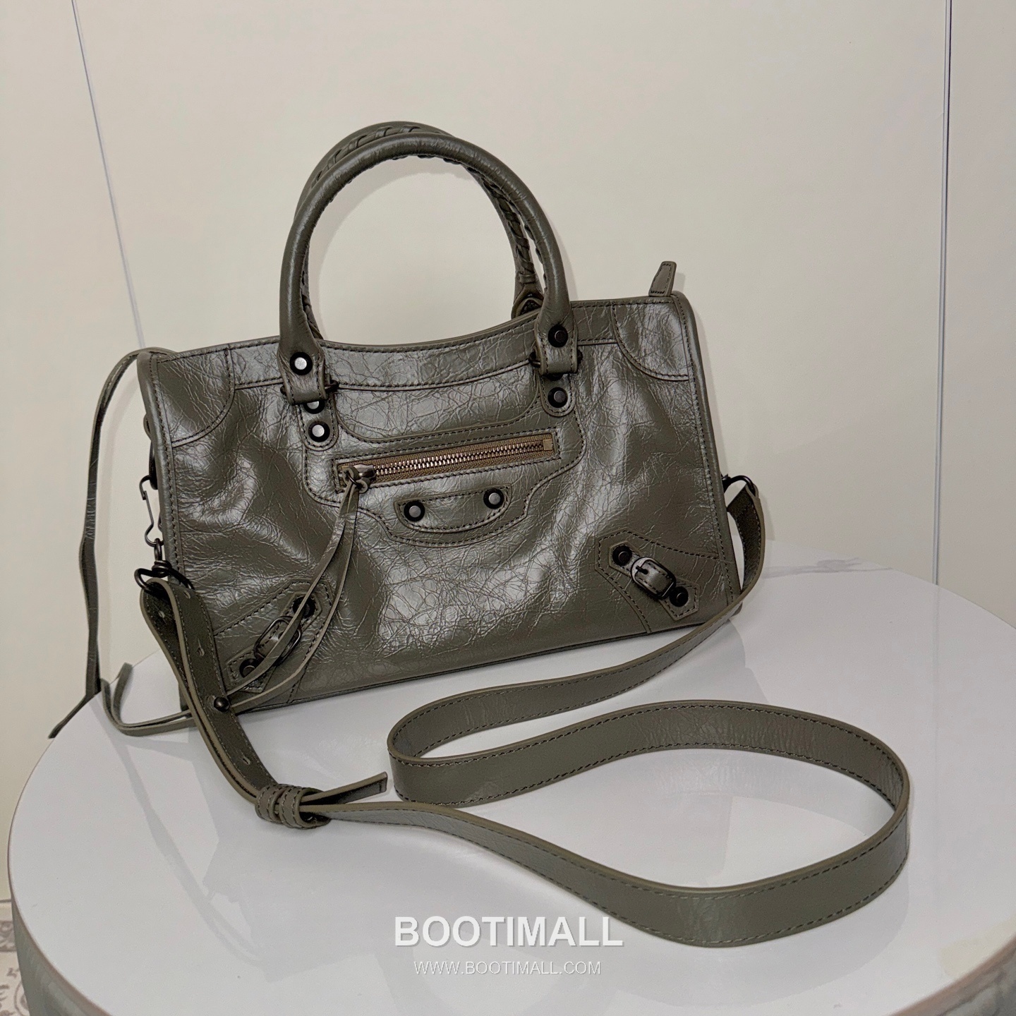 Balenciaga Le City Cracked Lambskin Medium Motorcycle Bag B0088 발렌시아가 르 시티 크랙 램스킨 미디엄 모터사이클 숄더백 30cm 4