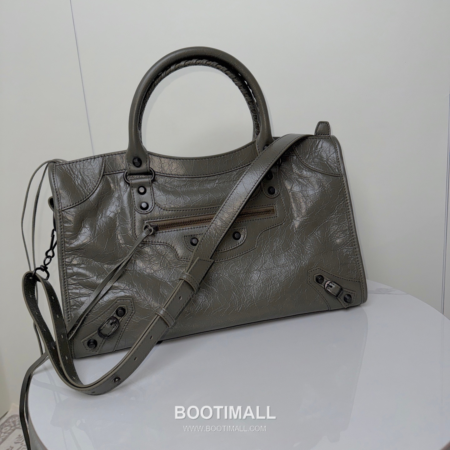 Balenciaga Le City Cracked Lambskin Large Motorcycle Bag B0098 발렌시아가 르 시티 크랙 램스킨 라지 모터사이클 숄더백 38cm 7