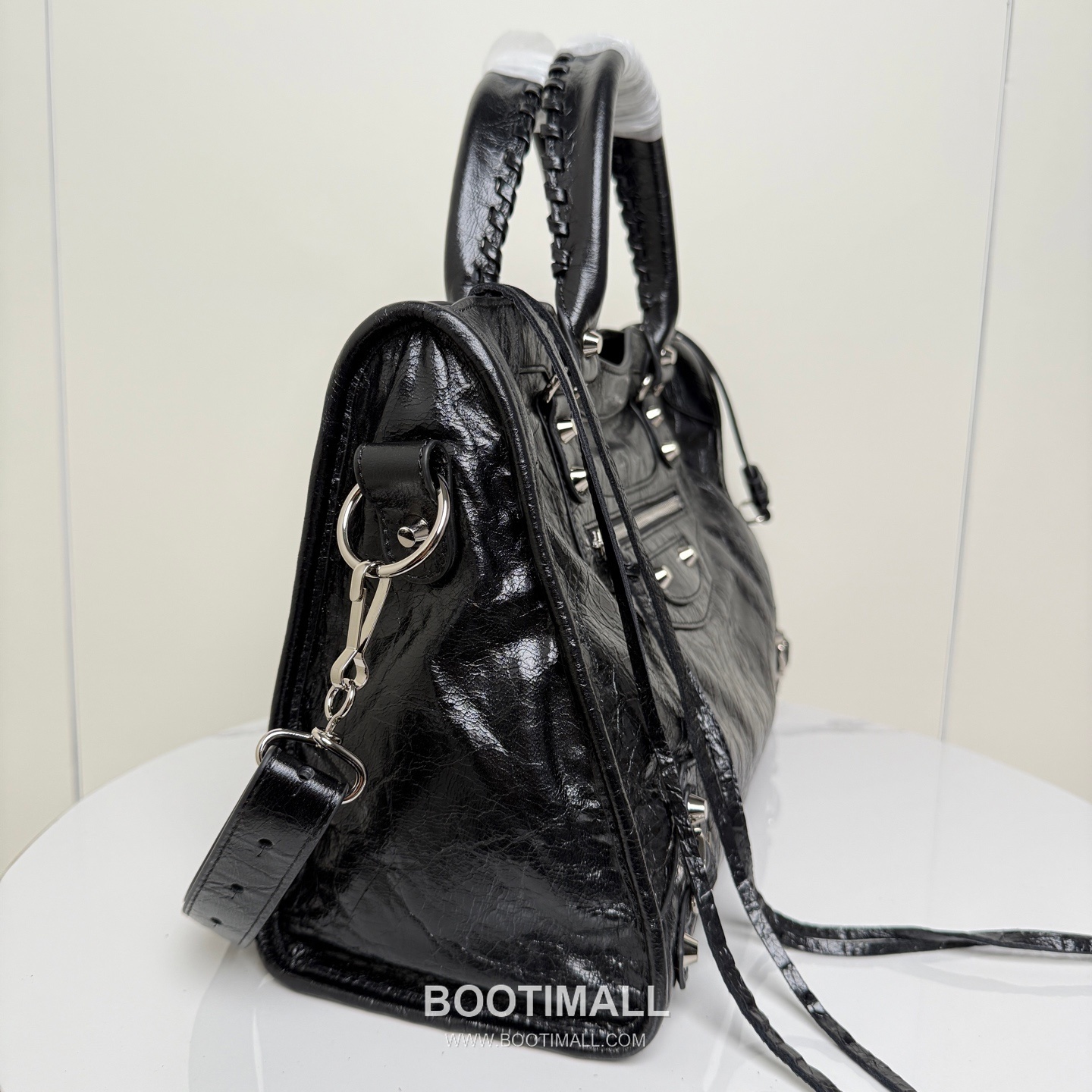 Balenciaga Le City Cracked Lambskin Large Motorcycle Bag B0098 발렌시아가 르 시티 크랙 램스킨 라지 모터사이클 숄더백 38cm 7