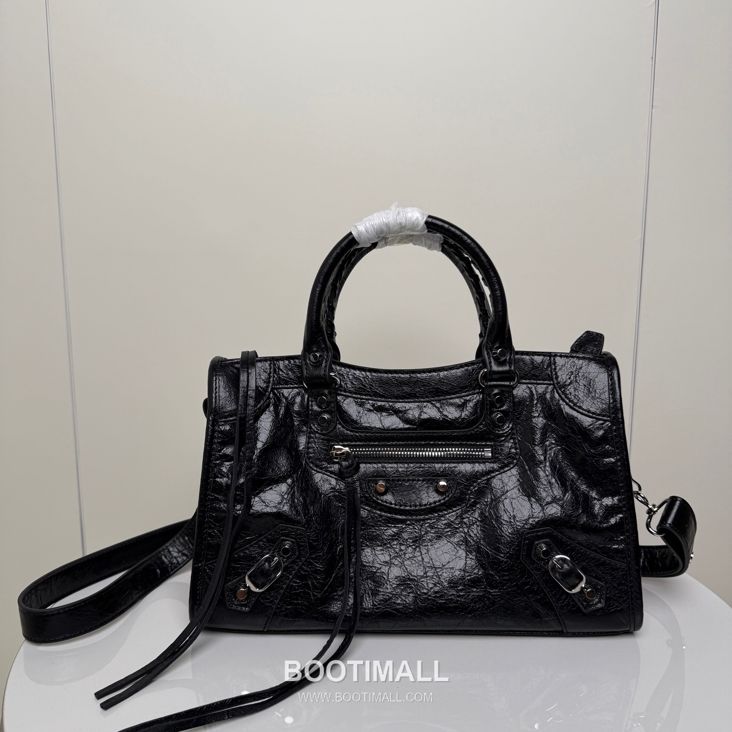 Balenciaga Le City Cracked Lambskin Medium Motorcycle Bag B0088 발렌시아가 르 시티 크랙 램스킨 미디엄 모터사이클 숄더백 30cm 2