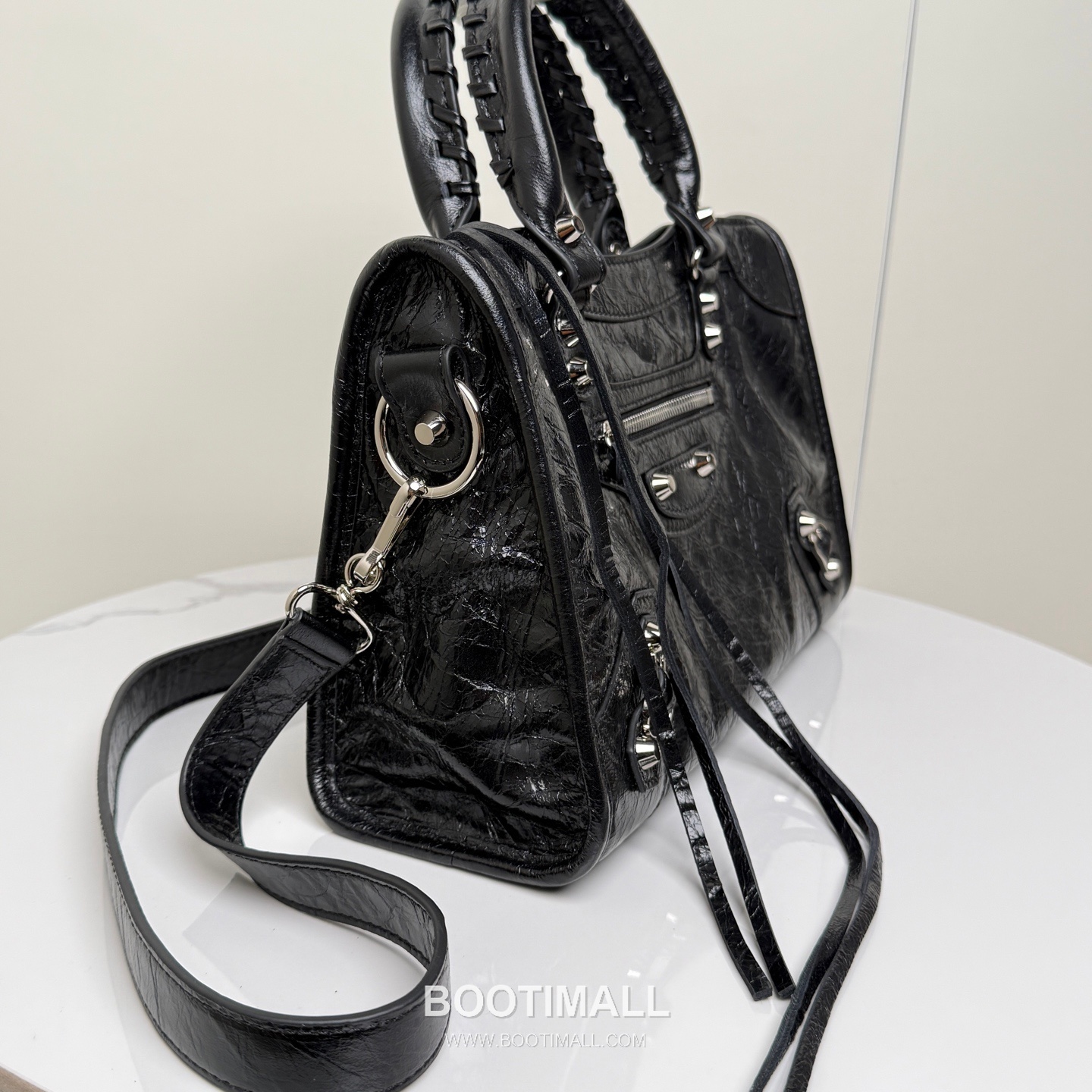 Balenciaga Le City Cracked Lambskin Medium Motorcycle Bag B0088 발렌시아가 르 시티 크랙 램스킨 미디엄 모터사이클 숄더백 30cm 4