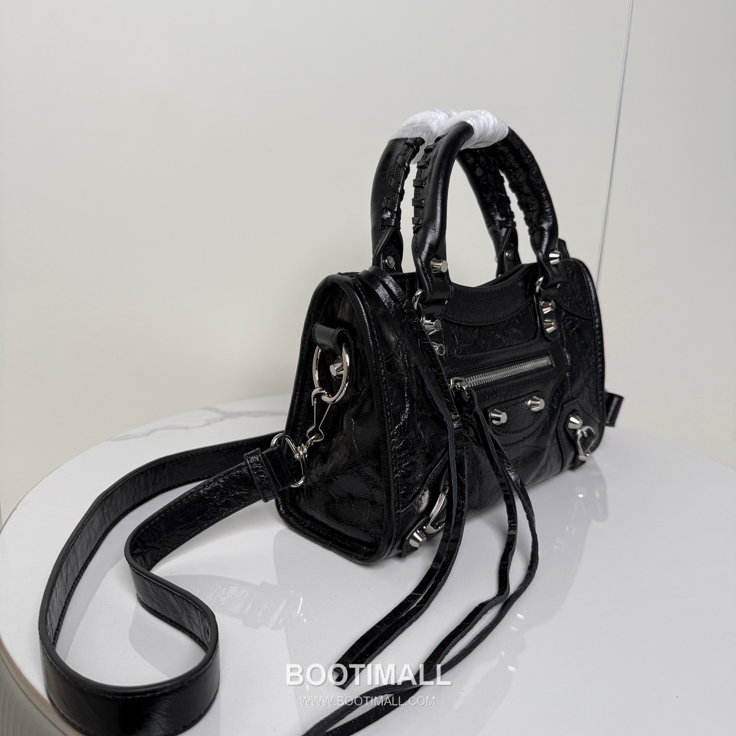 Balenciaga Le City Cracked Lambskin Small Motorcycle Bag B0078 발렌시아가 르 시티 크랙 램스킨 스몰 모터사이클 숄더백 24cm 3
