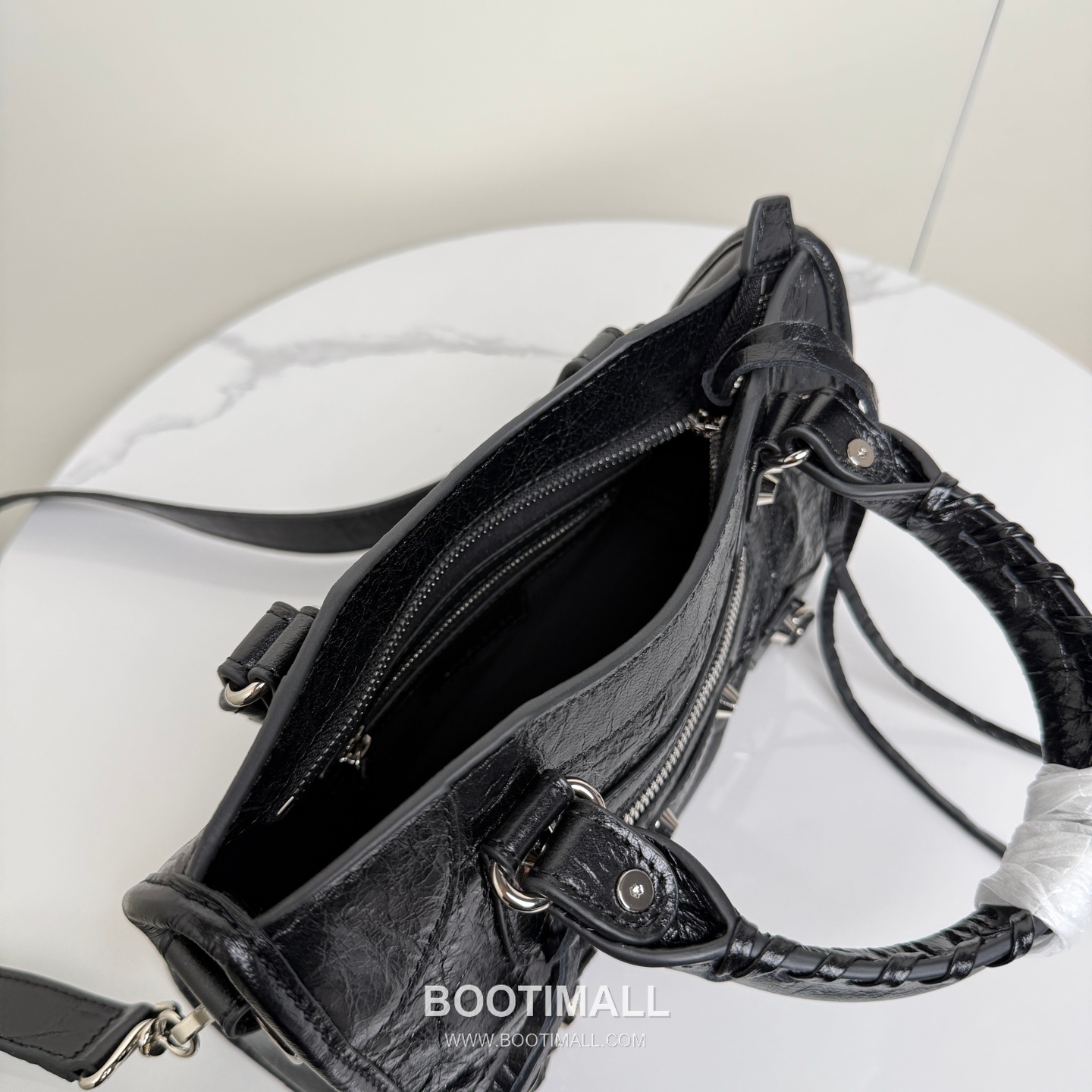 Balenciaga Le City Cracked Lambskin Small Motorcycle Bag B0078 발렌시아가 르 시티 크랙 램스킨 스몰 모터사이클 숄더백 24cm 6